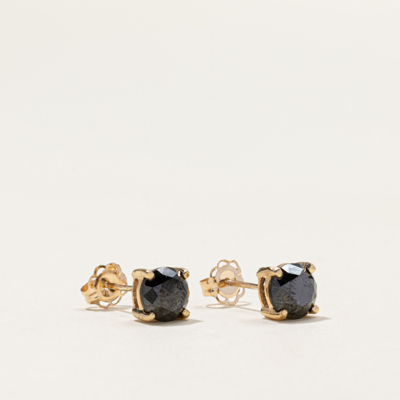 Black Diamond Stud Earrings | 1.20ctw