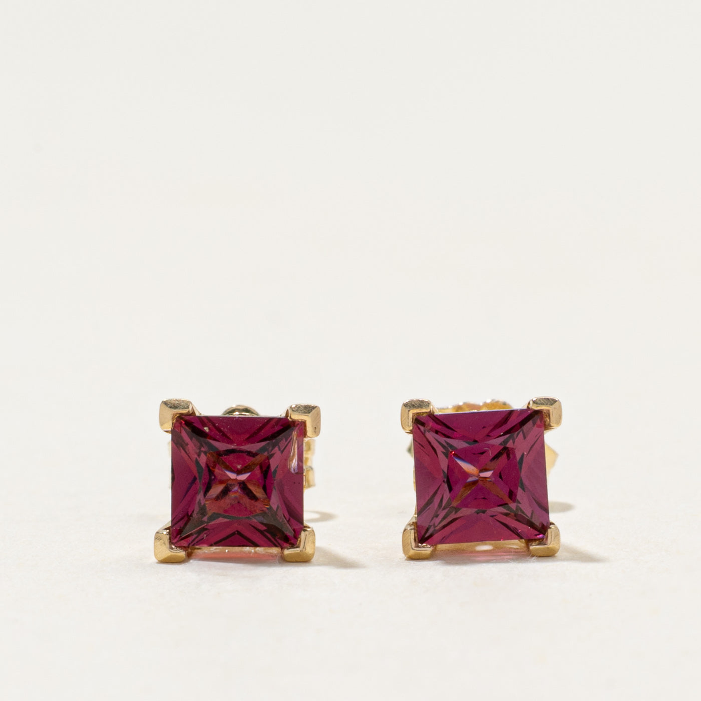 14k Pink Tourmaline Stud Earrings | 1.20ctw