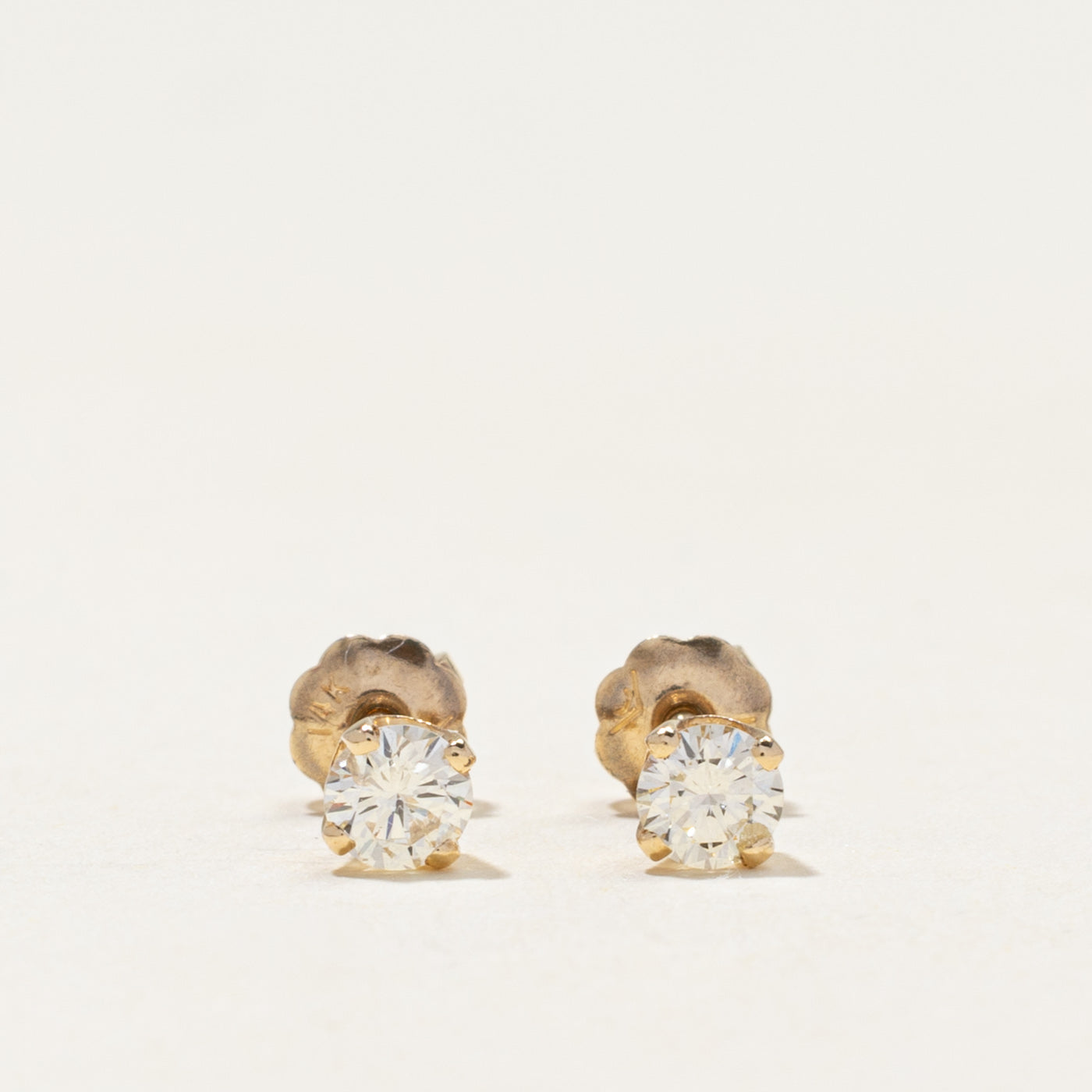 14k Diamond Small Stud Earrings | 0.34ctw