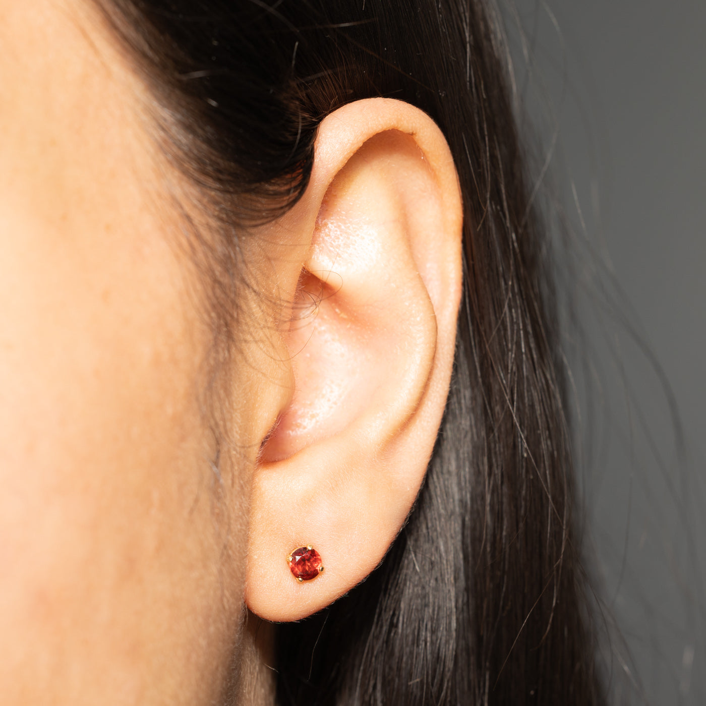 14k Garnet Small Stud Earrings | 0.80ctw