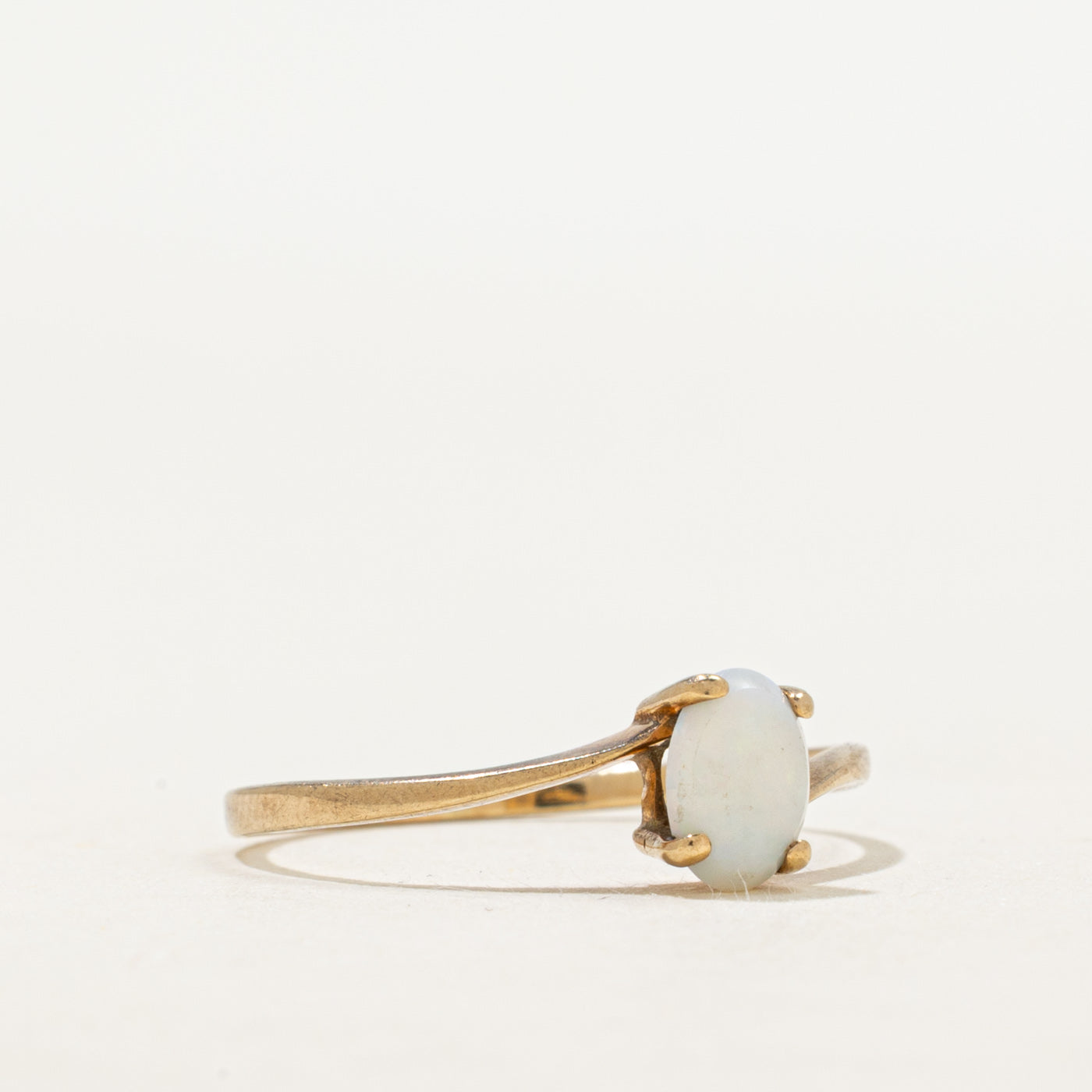 Solitaire Opal Bypass Ring | 0.33ct | SZ 6.5