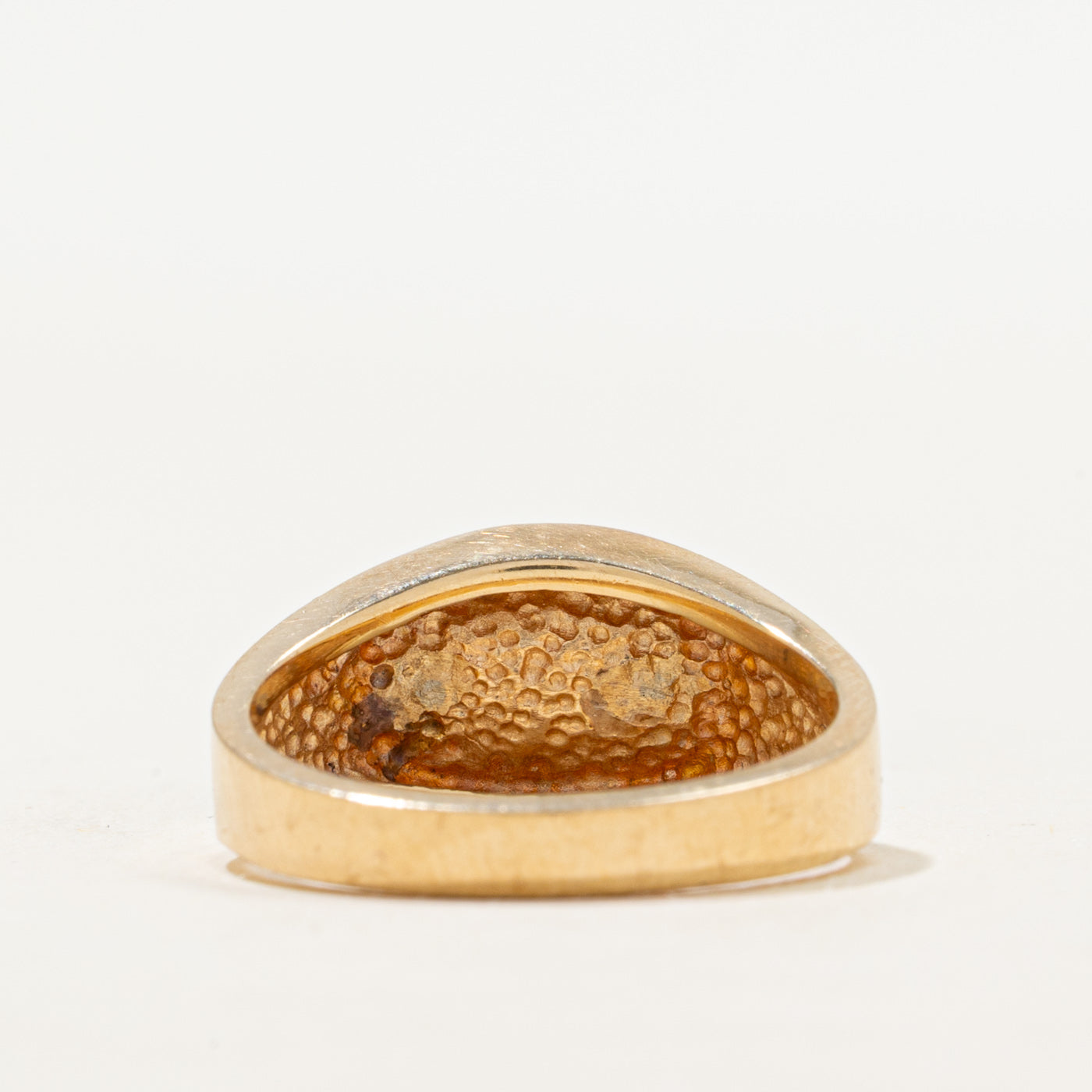 East West Opal & Diamond Chunky Ring | 0.35ct, 0.04ctw | SZ 6.75