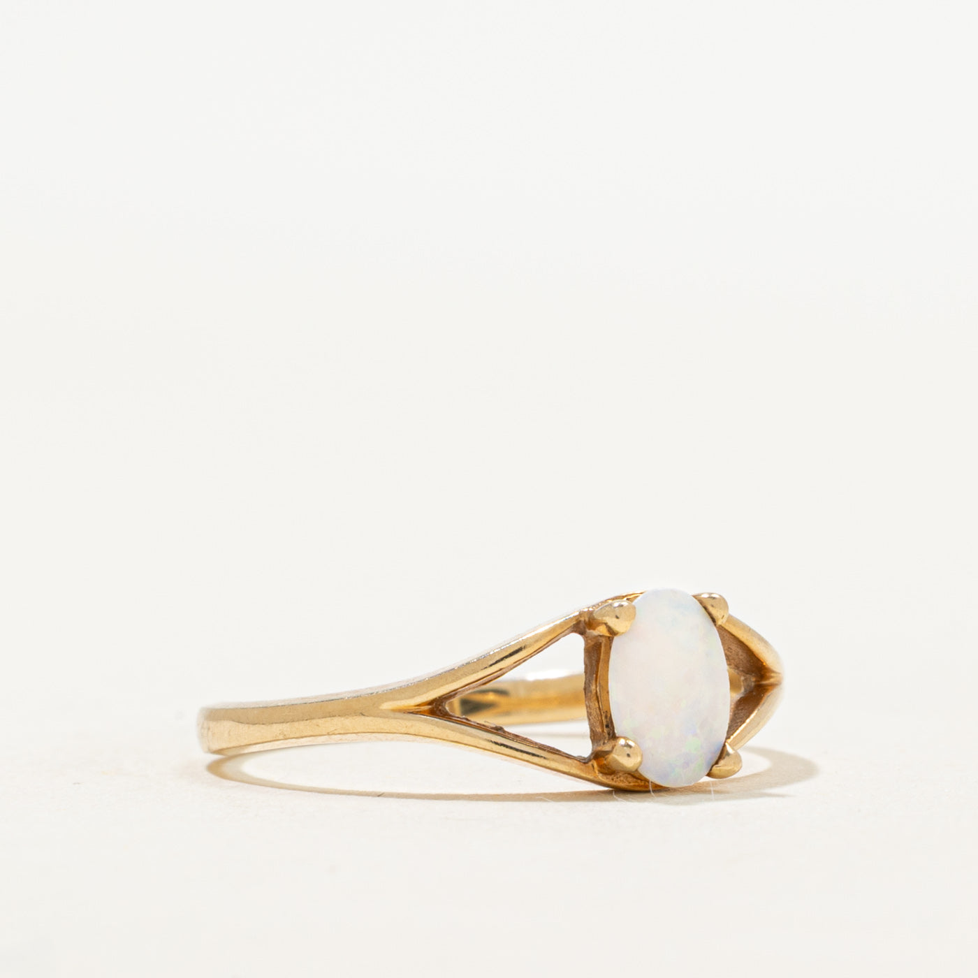 Opal Open Shank Ring | 0.10ct | SZ 6