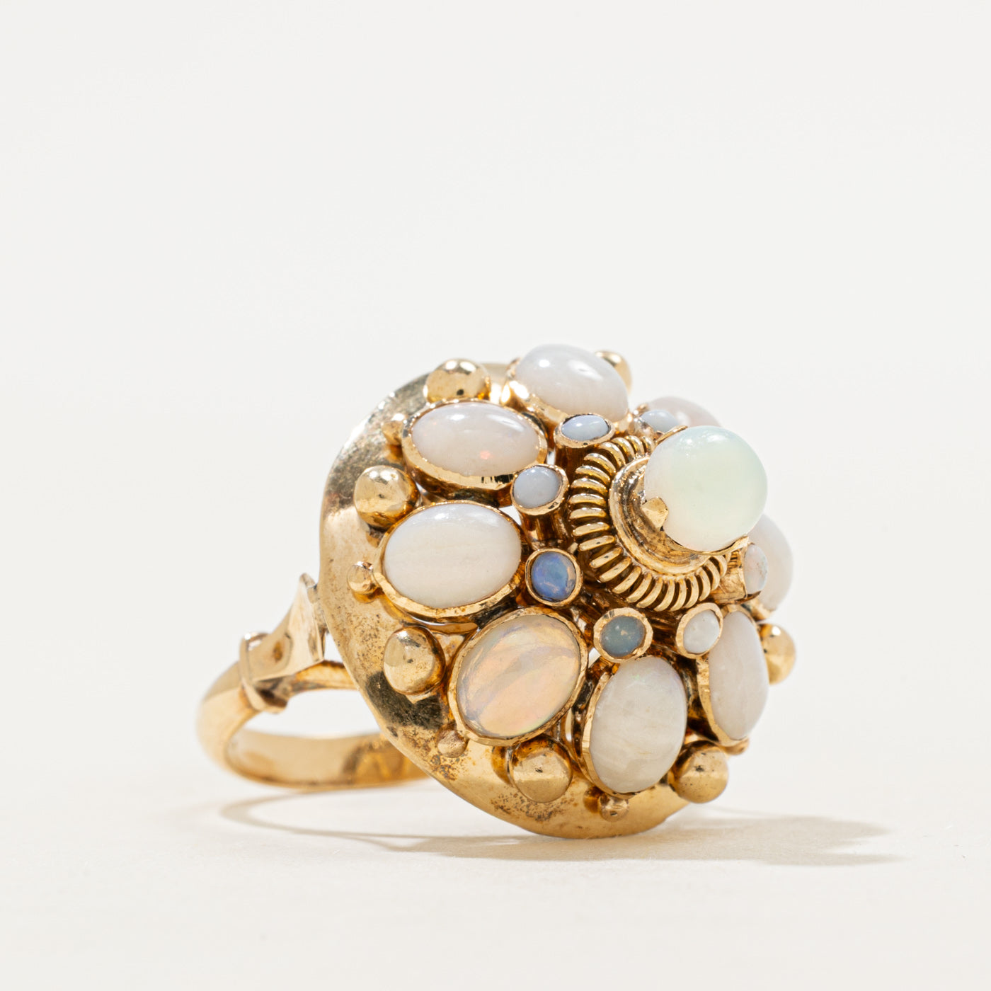 Opal Scrollwork Cocktail Ring | 2.75ctw | SZ 6