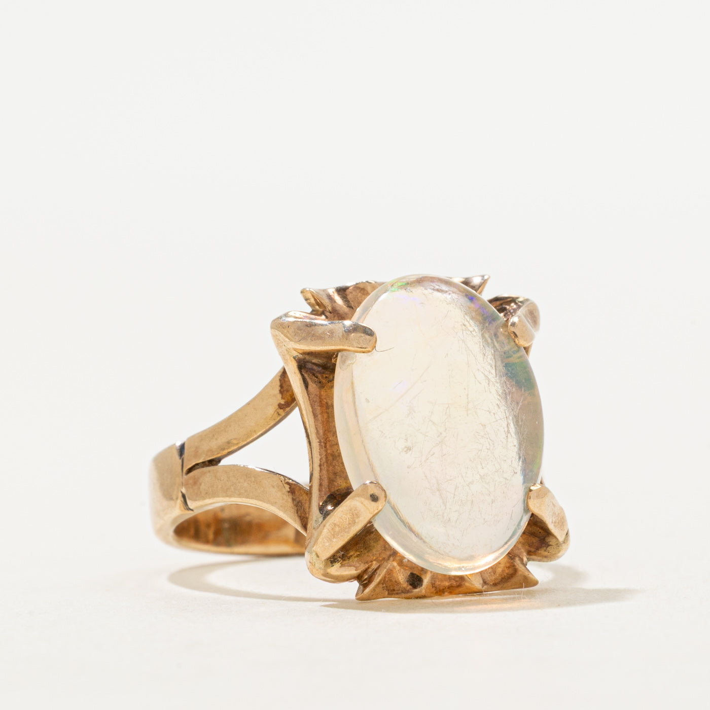 Cabochon Jelly Opal Cocktail Ring | 3.35ct | SZ 6