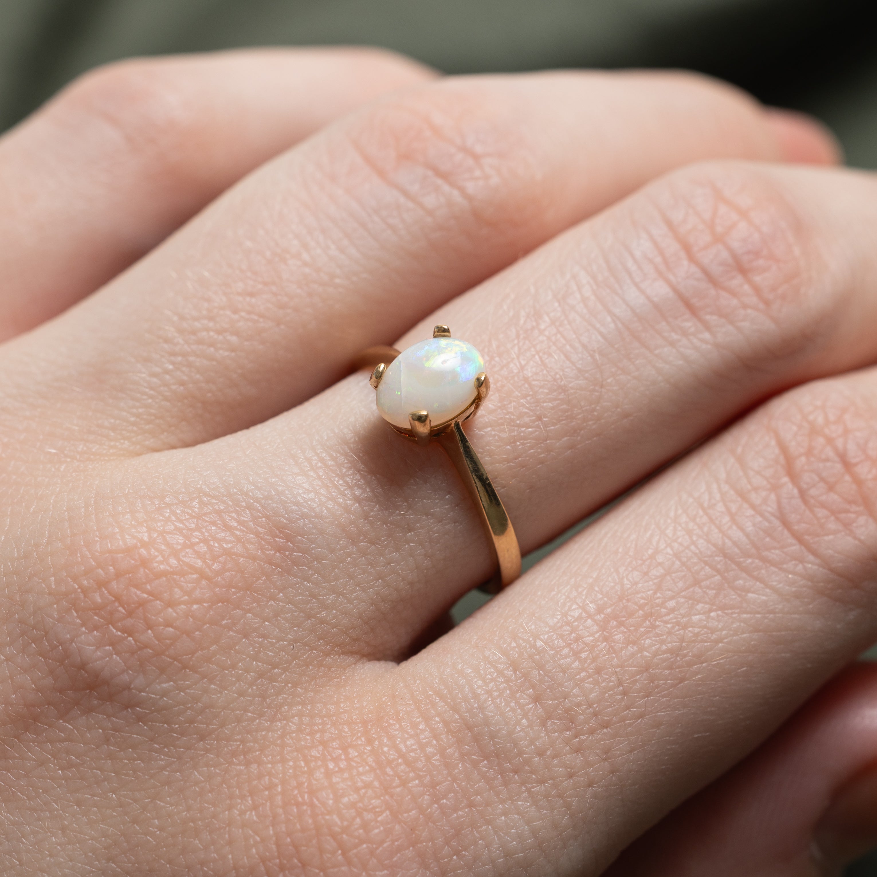 Solitaire Opal Ring | 0.64ct | SZ 6
