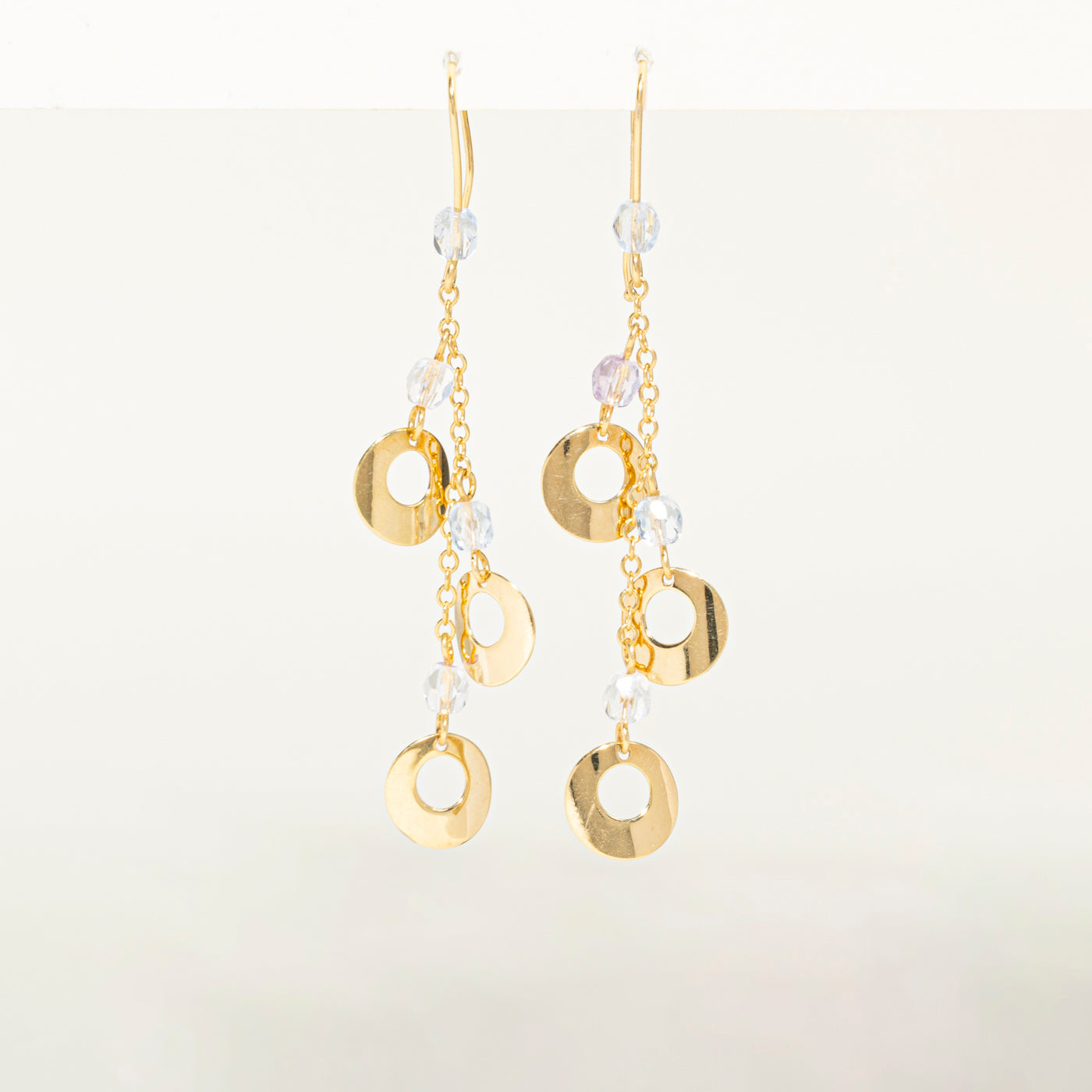 Bead Cut Pasté Glass Drop Earrings | 4.00ctw