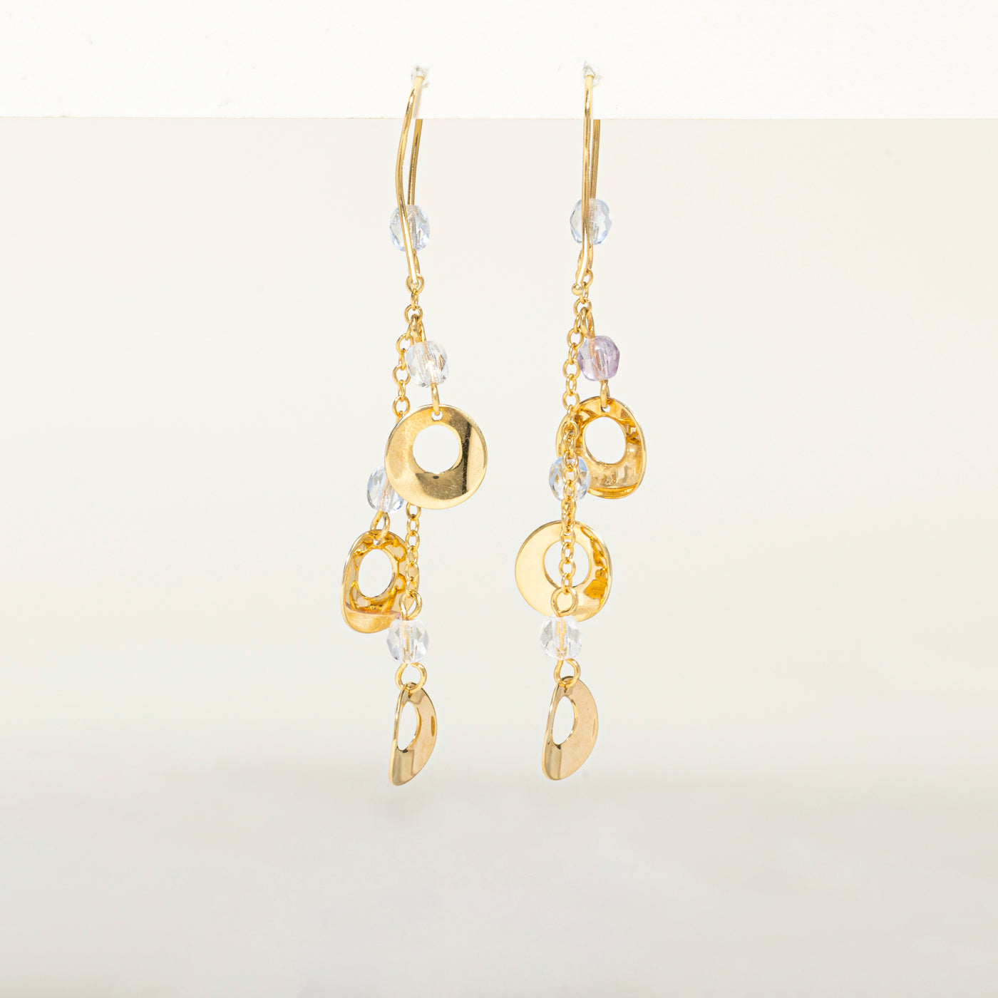 Bead Cut Pasté Glass Drop Earrings | 4.00ctw