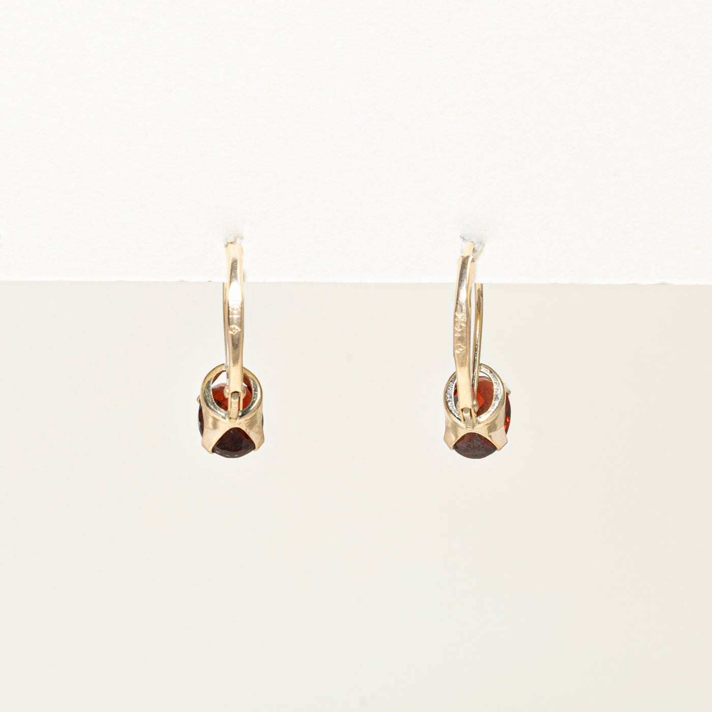 Oval Cut Garnet Drop Earrings | 1.50ctw