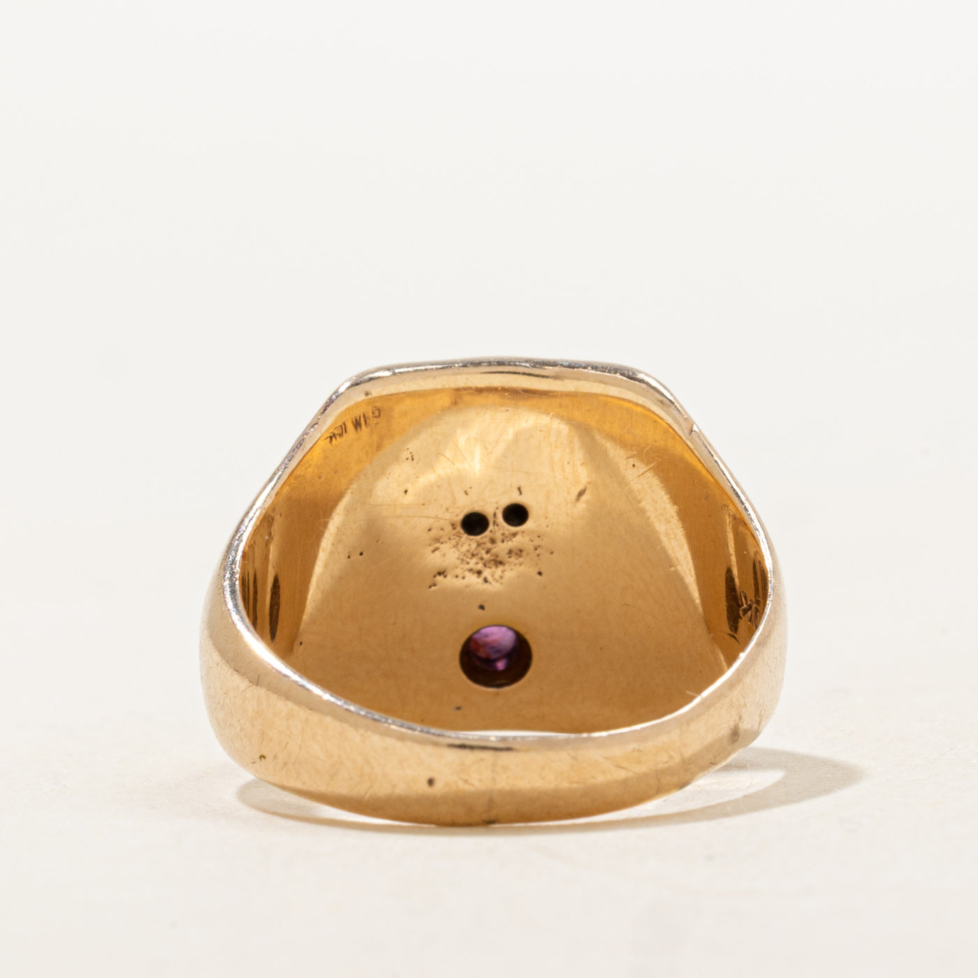 Ruby & Diamond Animal Head Ring | 0.03ctw | SZ 6.0 |