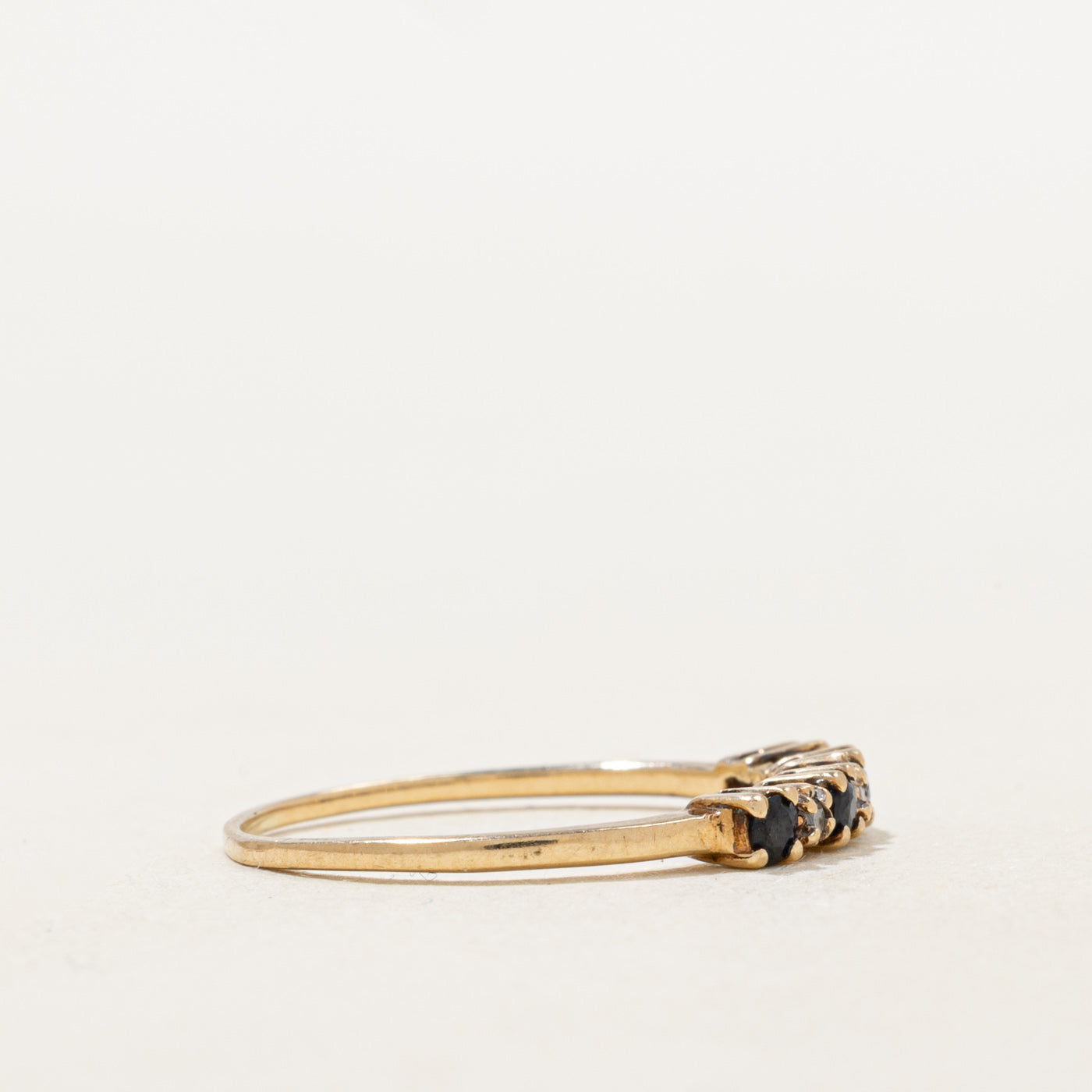 Semi Eternity Sapphire & Diamond Band | 0.12ctw, 0.015ctw | SZ 5.5 |