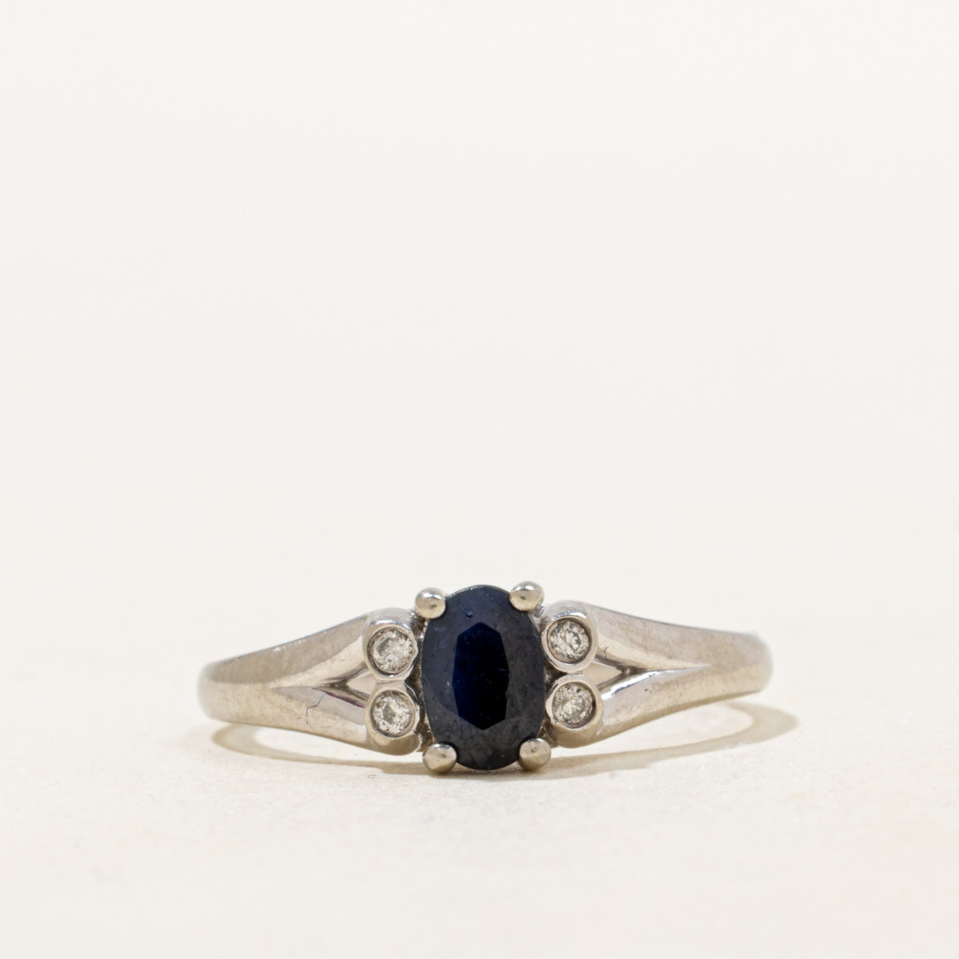 Sapphire & Diamond Accented Ring | 0.5ct, 0.04ctw | SZ 7.25 |
