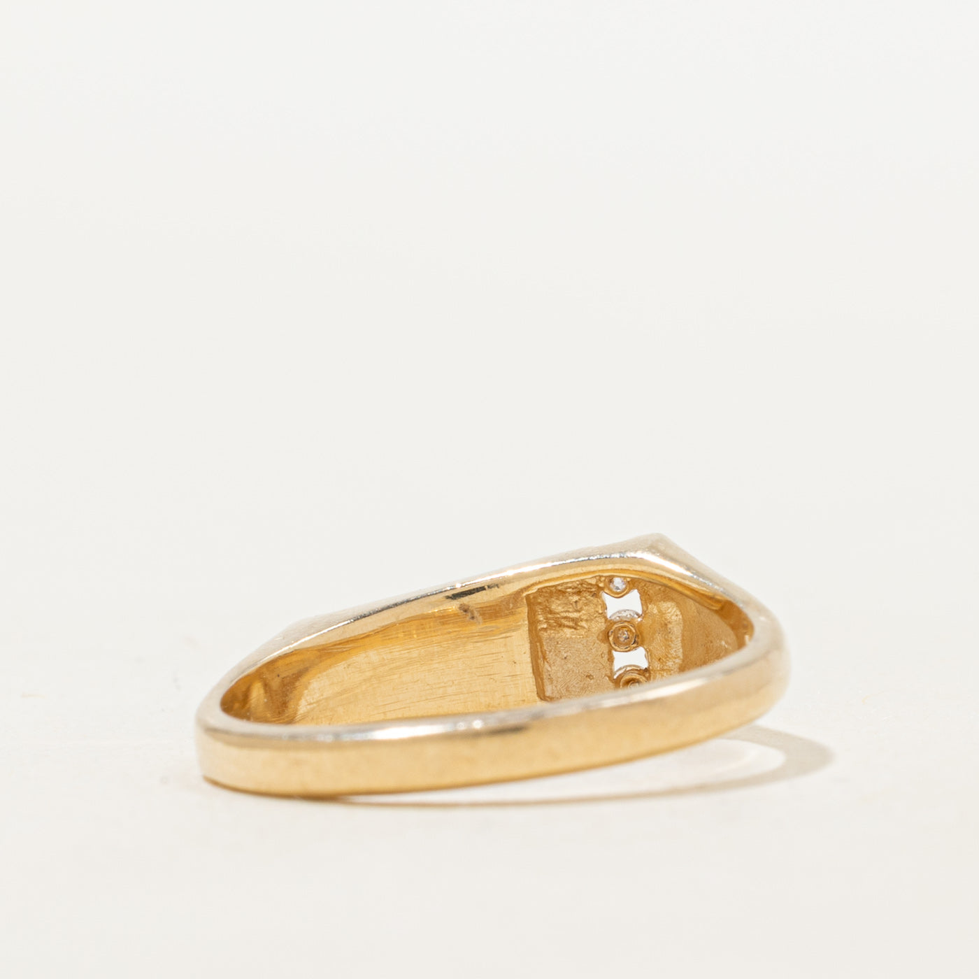 Onyx & Diamond Geometric Band | 0.35ct, 0.015ctw | SZ 7.0 |