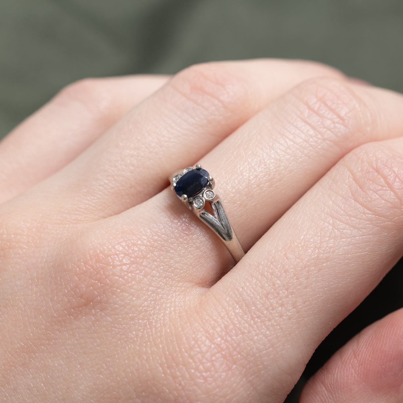 Sapphire & Diamond Accented Ring | 0.5ct, 0.04ctw | SZ 7.25 |