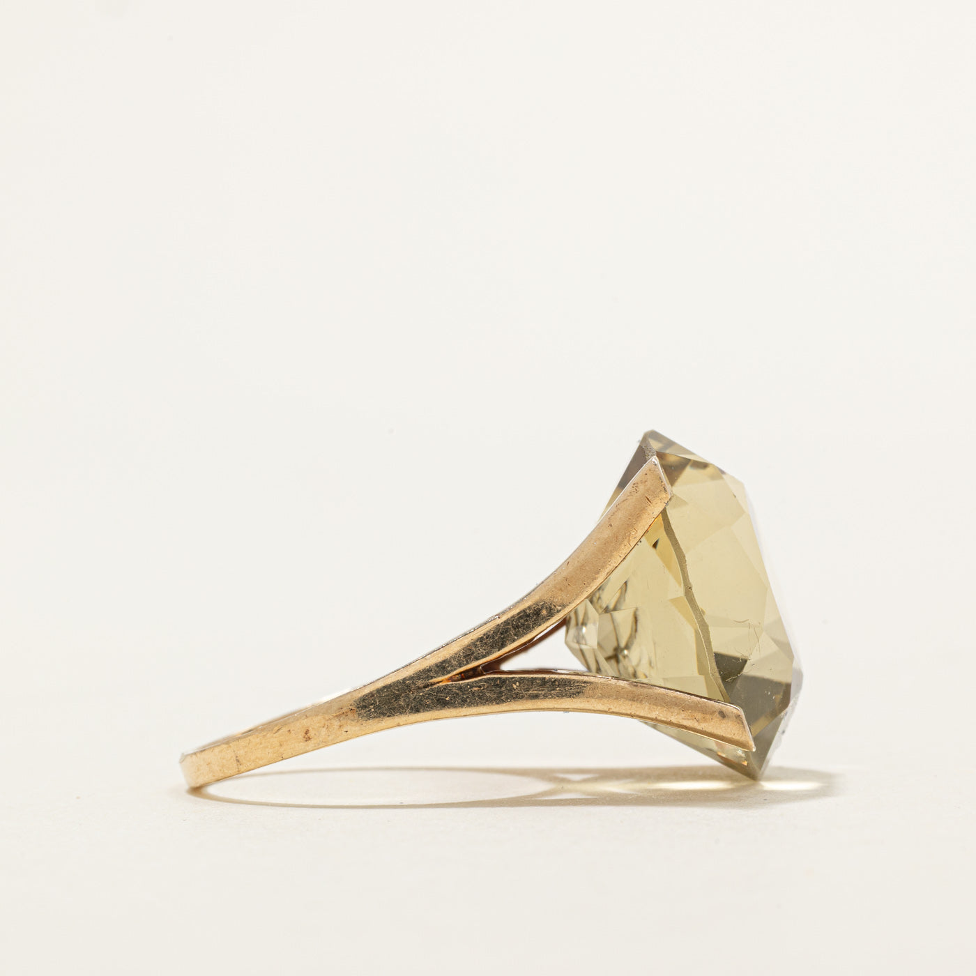 Solitaire Citrine Cocktail Ring | 20.00ct | SZ 5.5