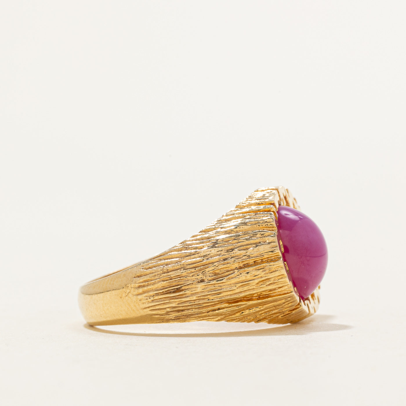 Synthetic Sapphire Openwork Signet Ring | 4.00ct | SZ 10.5