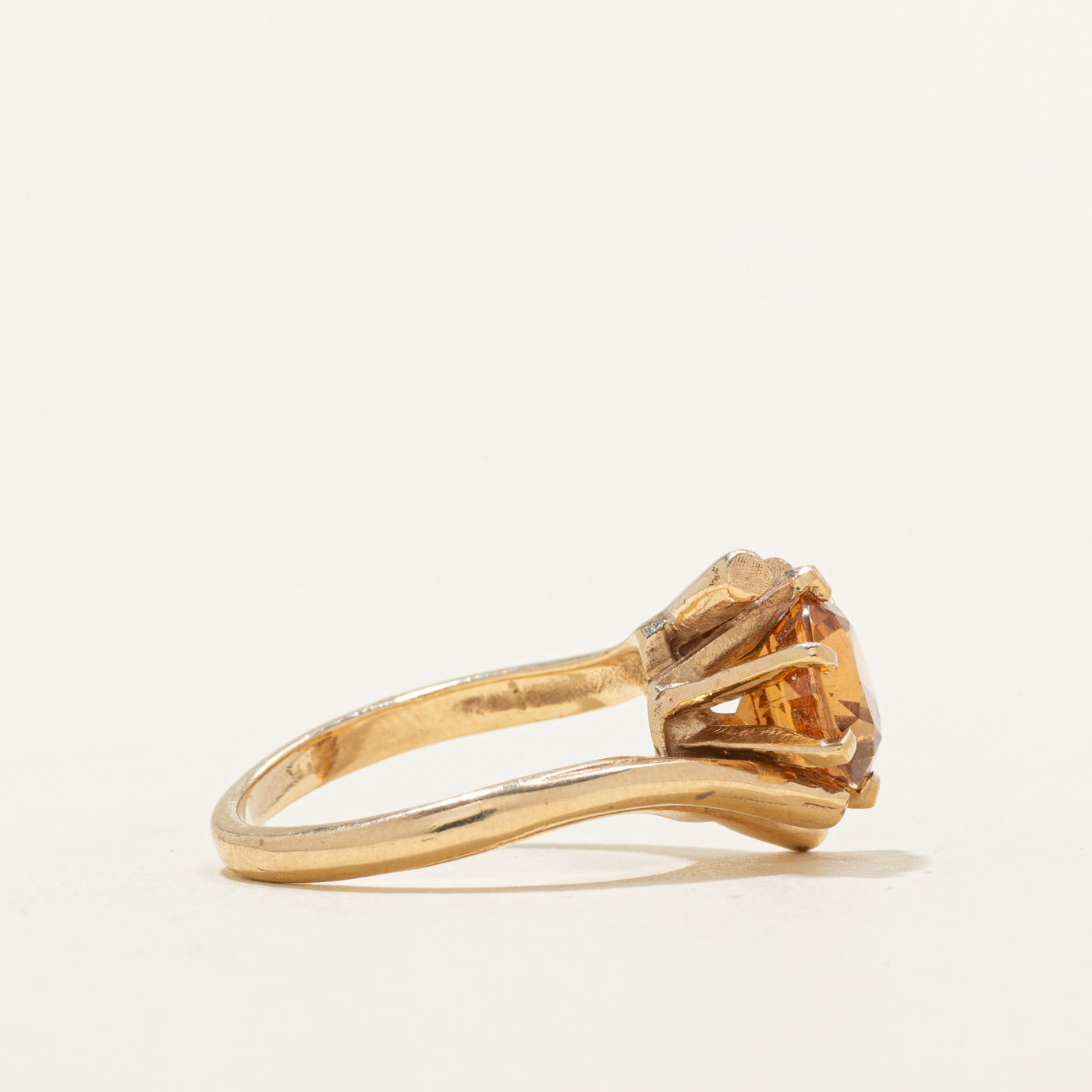 Hessonite Garnet Bypass Ring | 3.00ct | SZ 7.0