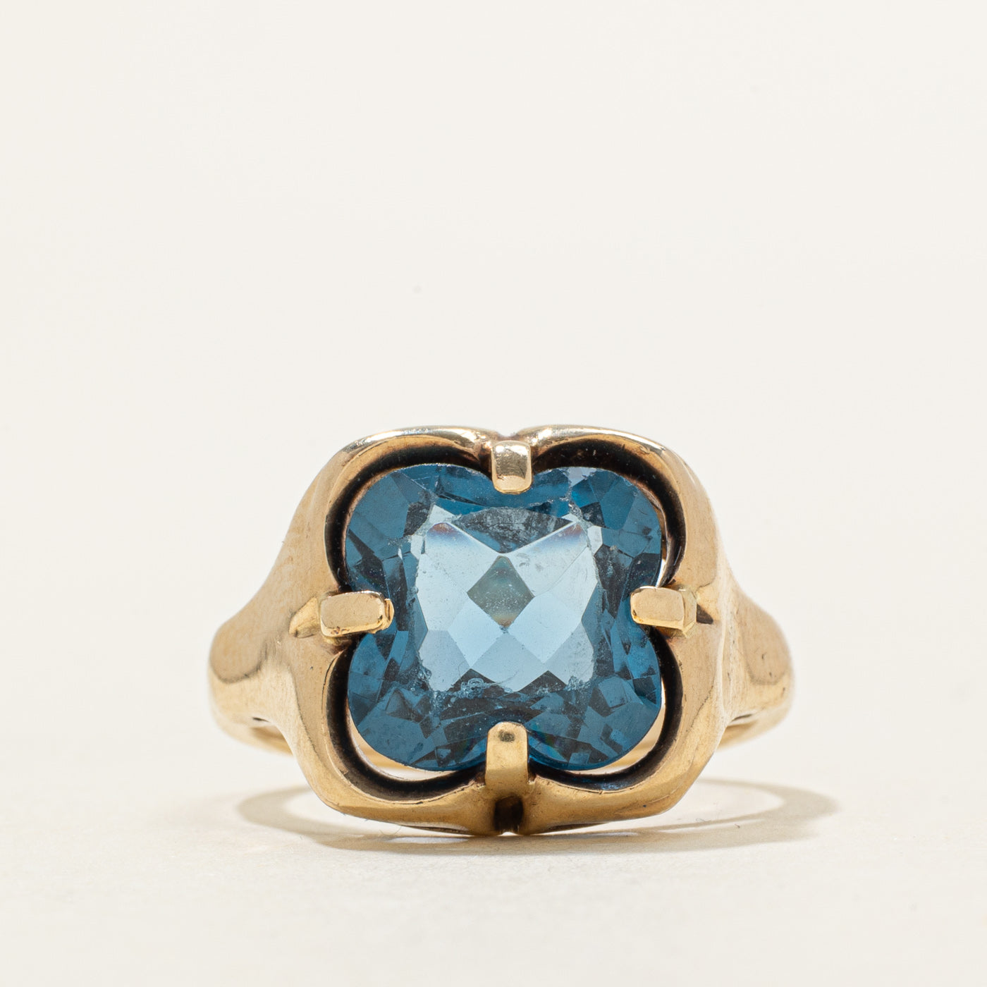 Clover Leaf Cut Synthetic Spinel Ring | 5.00ct | SZ 5.0