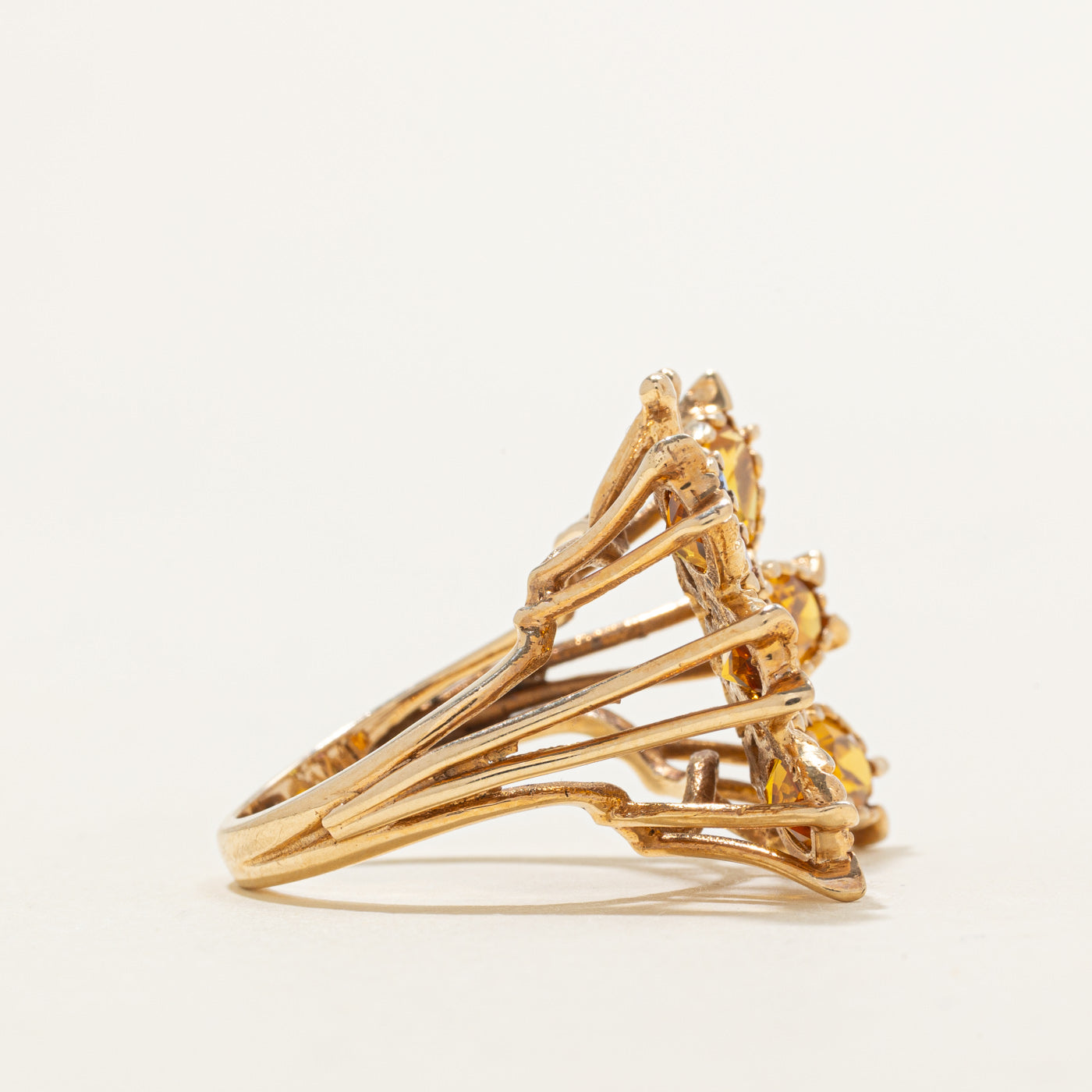 Bague cocktail insecte en saphir synthétique | 3,00 ct | Taille 6,5