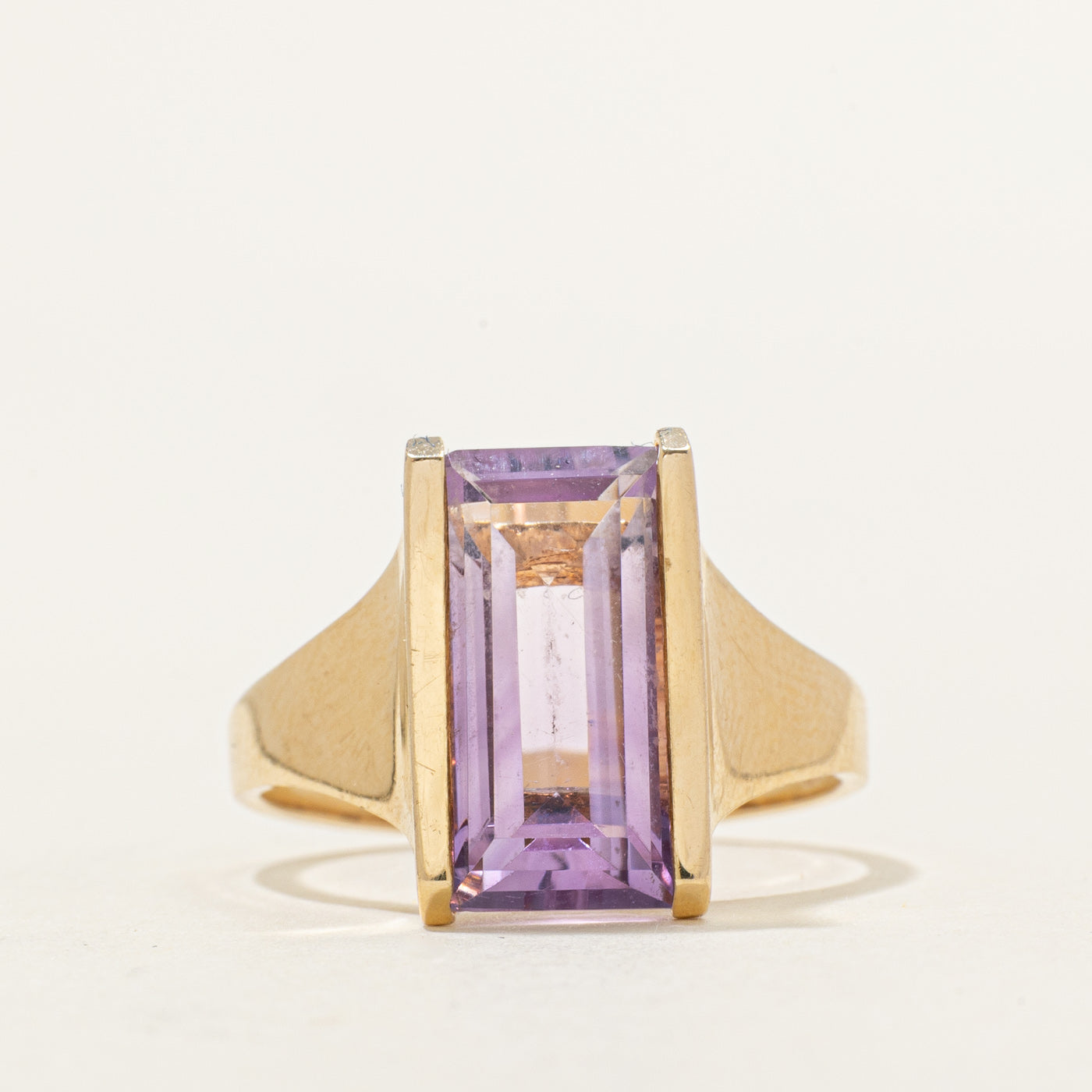 Baguette Cut Amethyst Ring | 3.50ct | SZ 8.25