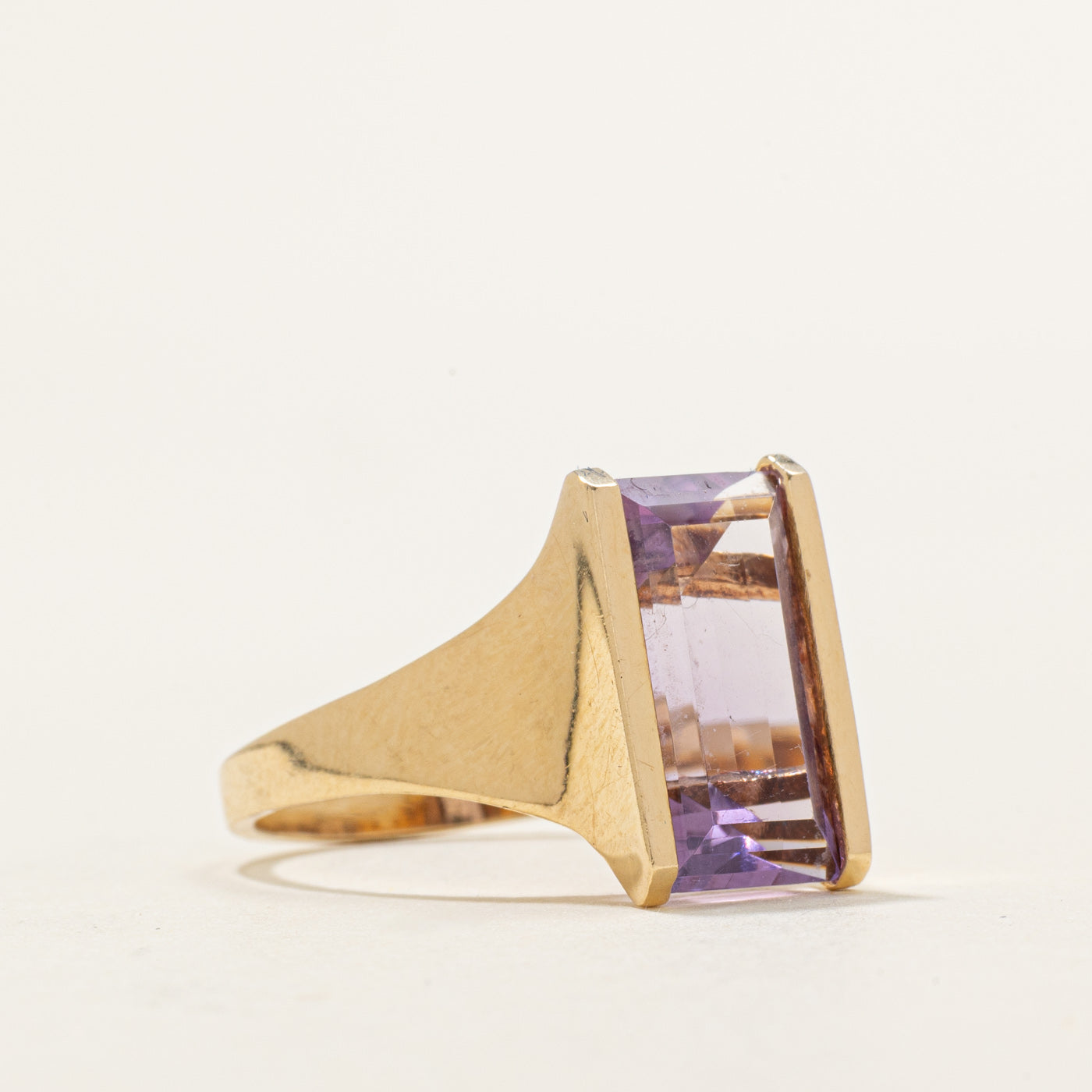 Baguette Cut Amethyst Ring | 3.50ct | SZ 8.25