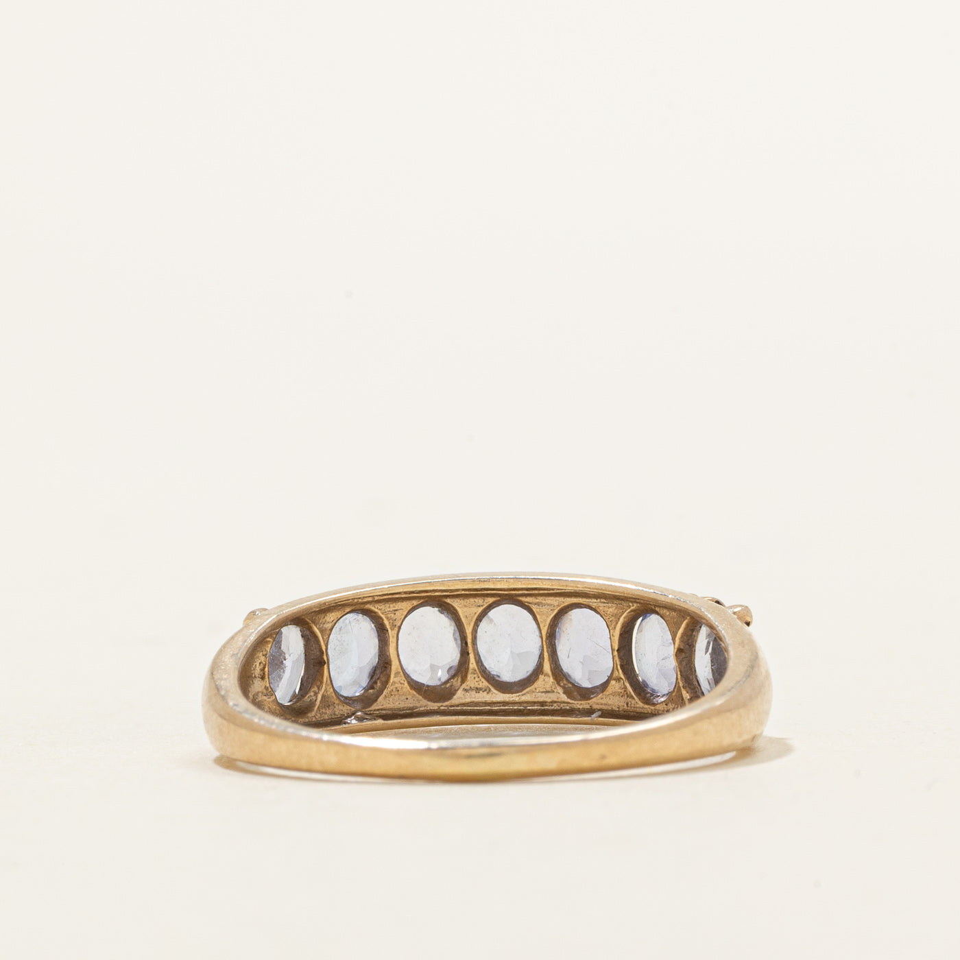 Bague sept pierres en tanzanite | 1,0 ct | Taille 7