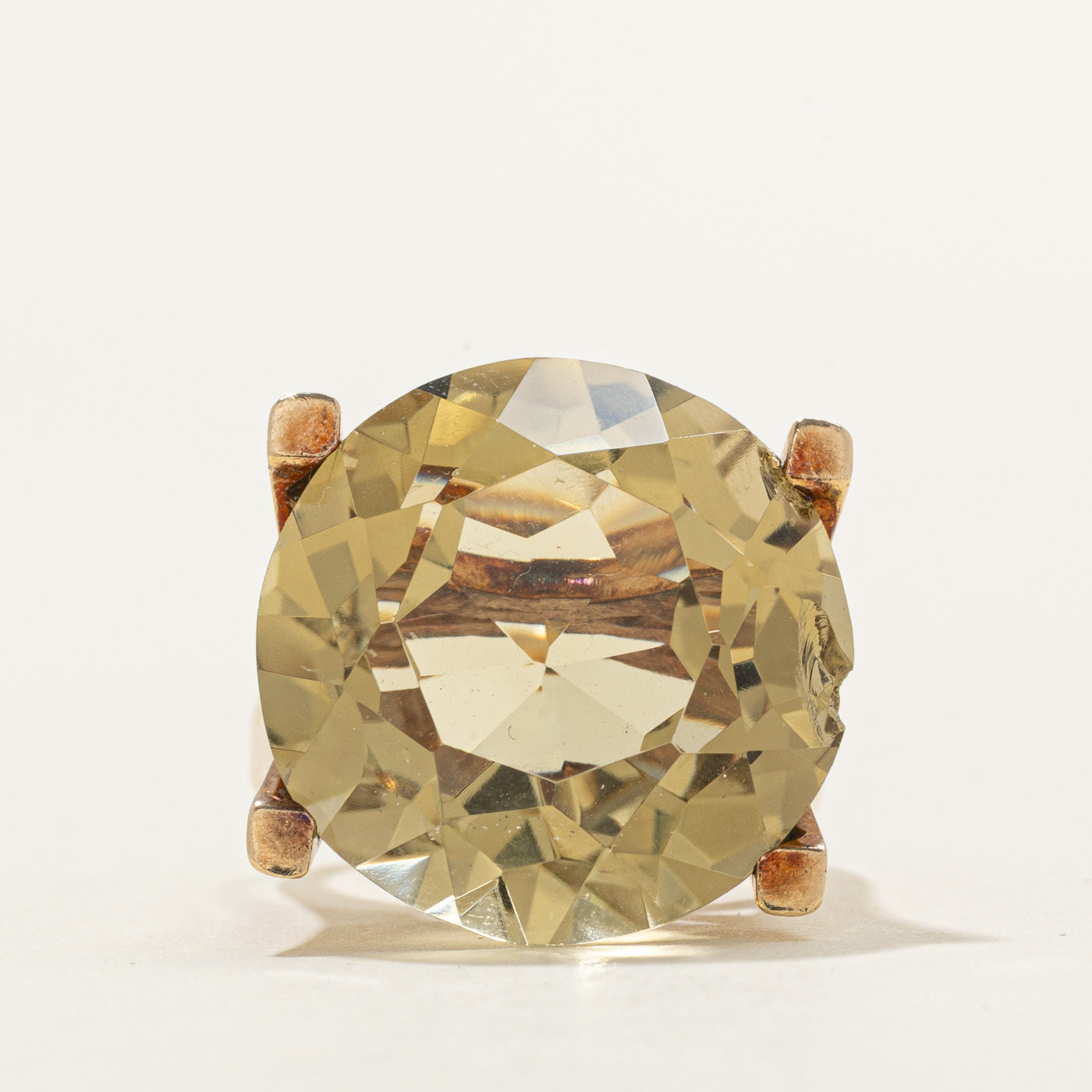 Solitaire Citrine Cocktail Ring | 20.00ct | SZ 5.5