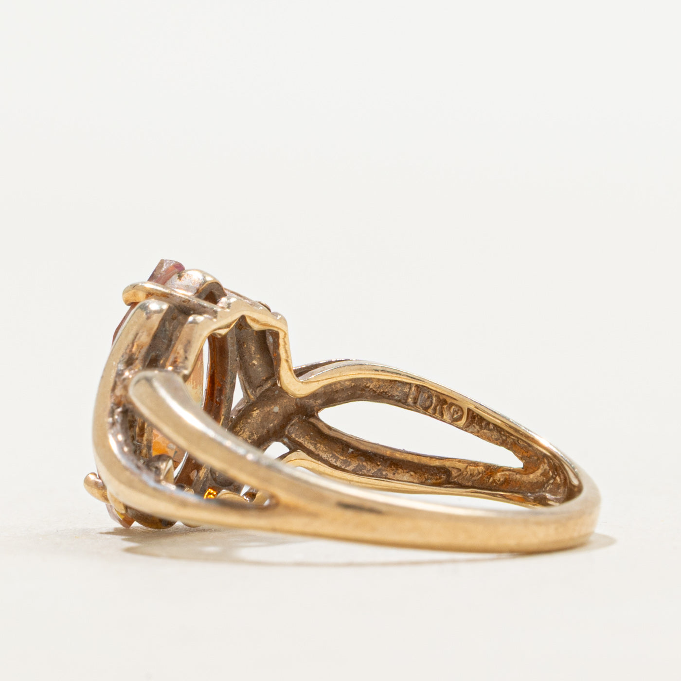 Marquise Cut Mystic Topaz Cross Over Ring | 1.89ct | SZ 7