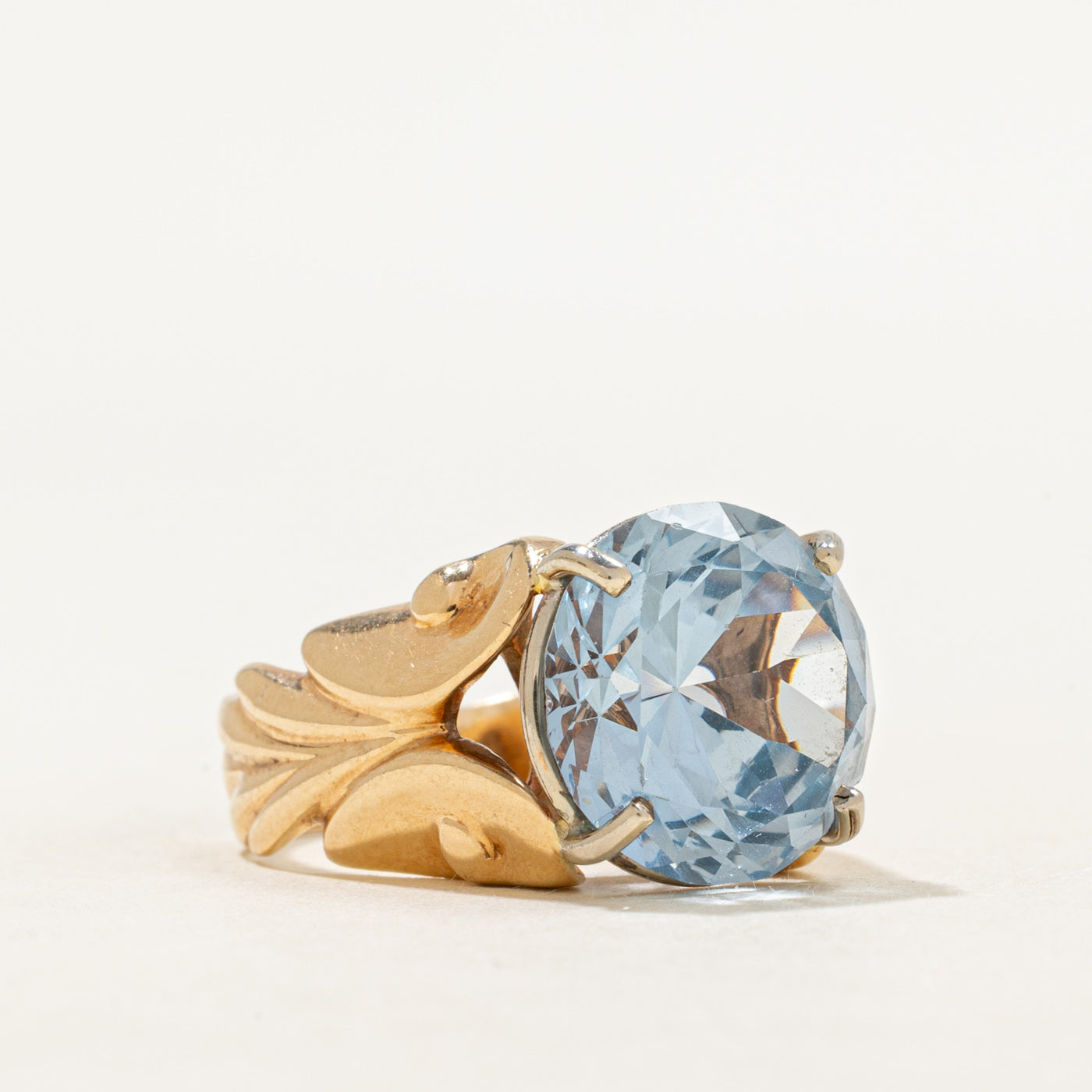 Synthetic Spinel Scrollwork Cocktail Ring | 7.11ct | SZ 5