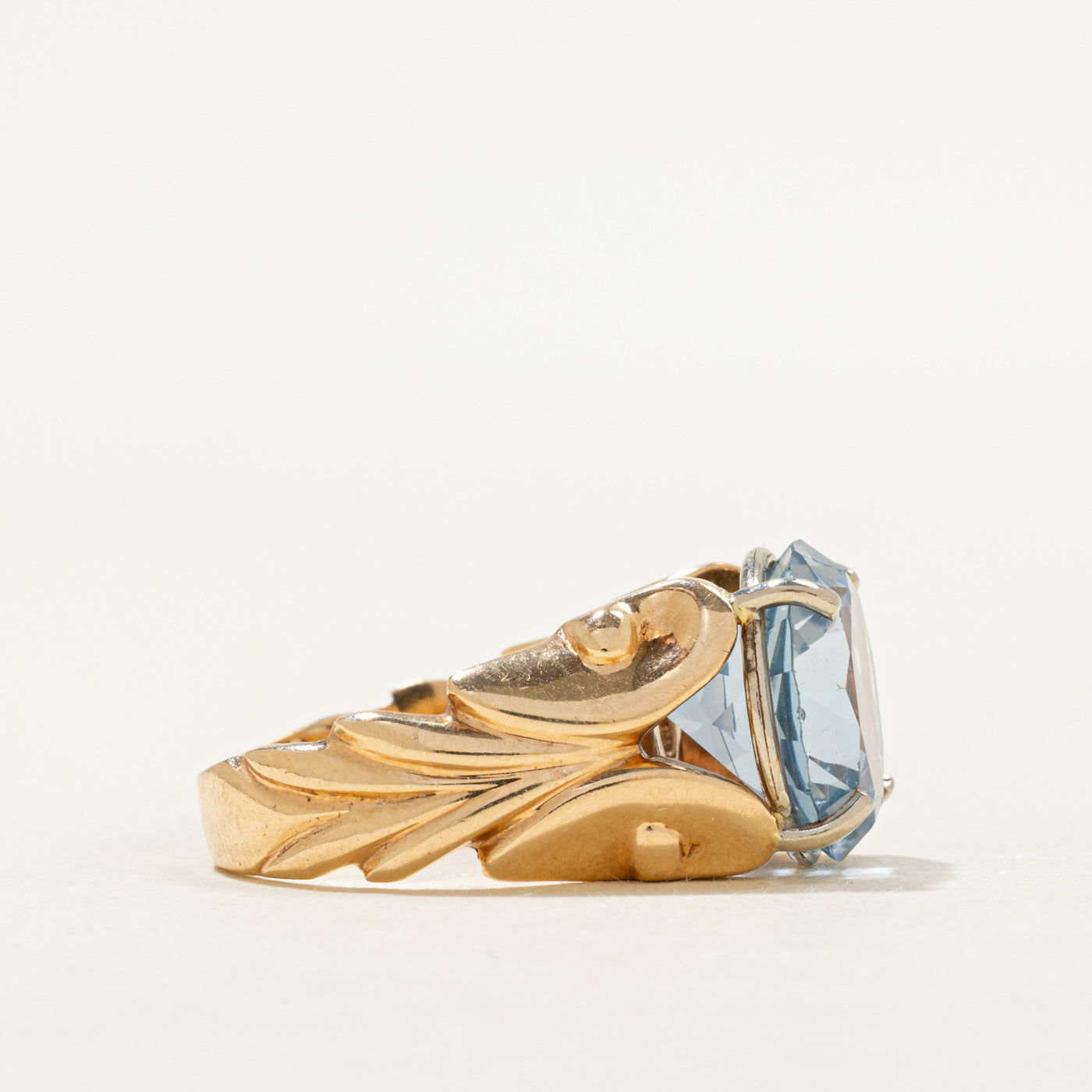 Synthetic Spinel Scrollwork Cocktail Ring | 7.11ct | SZ 5