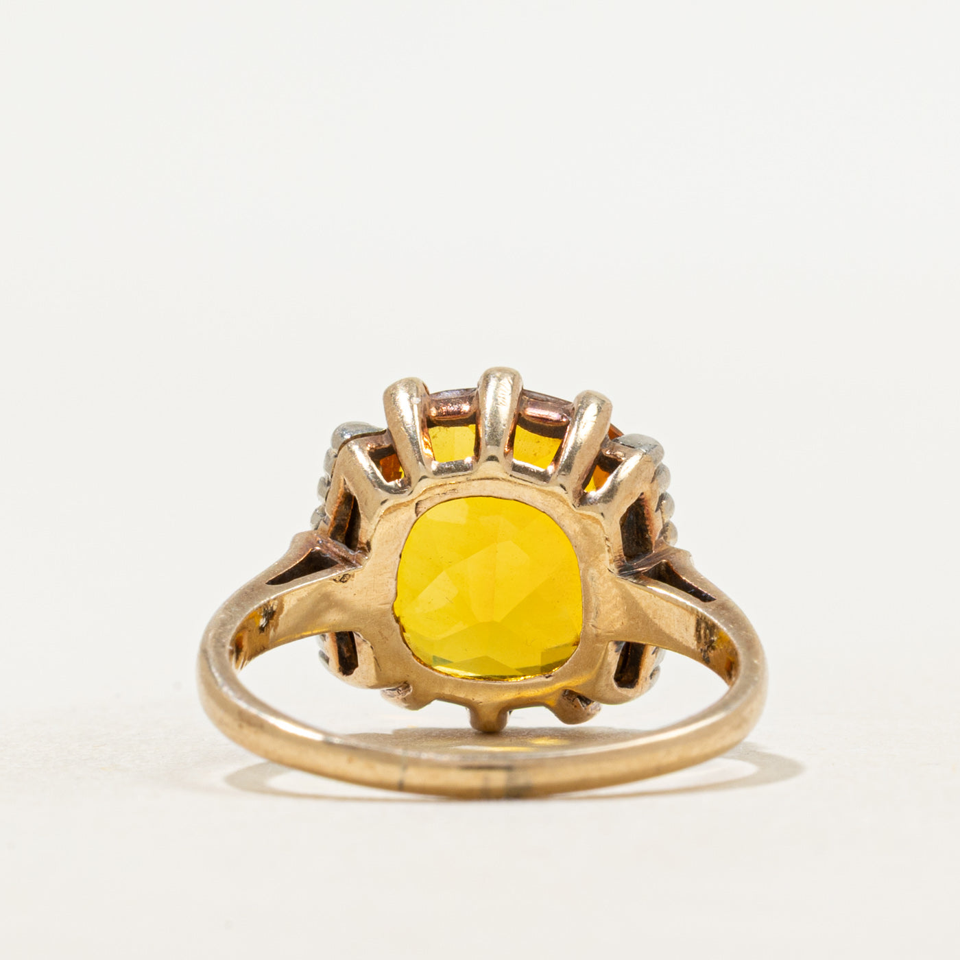 Synthetic Orange Sapphire Cocktail Ring | 5.01ct | SZ 7