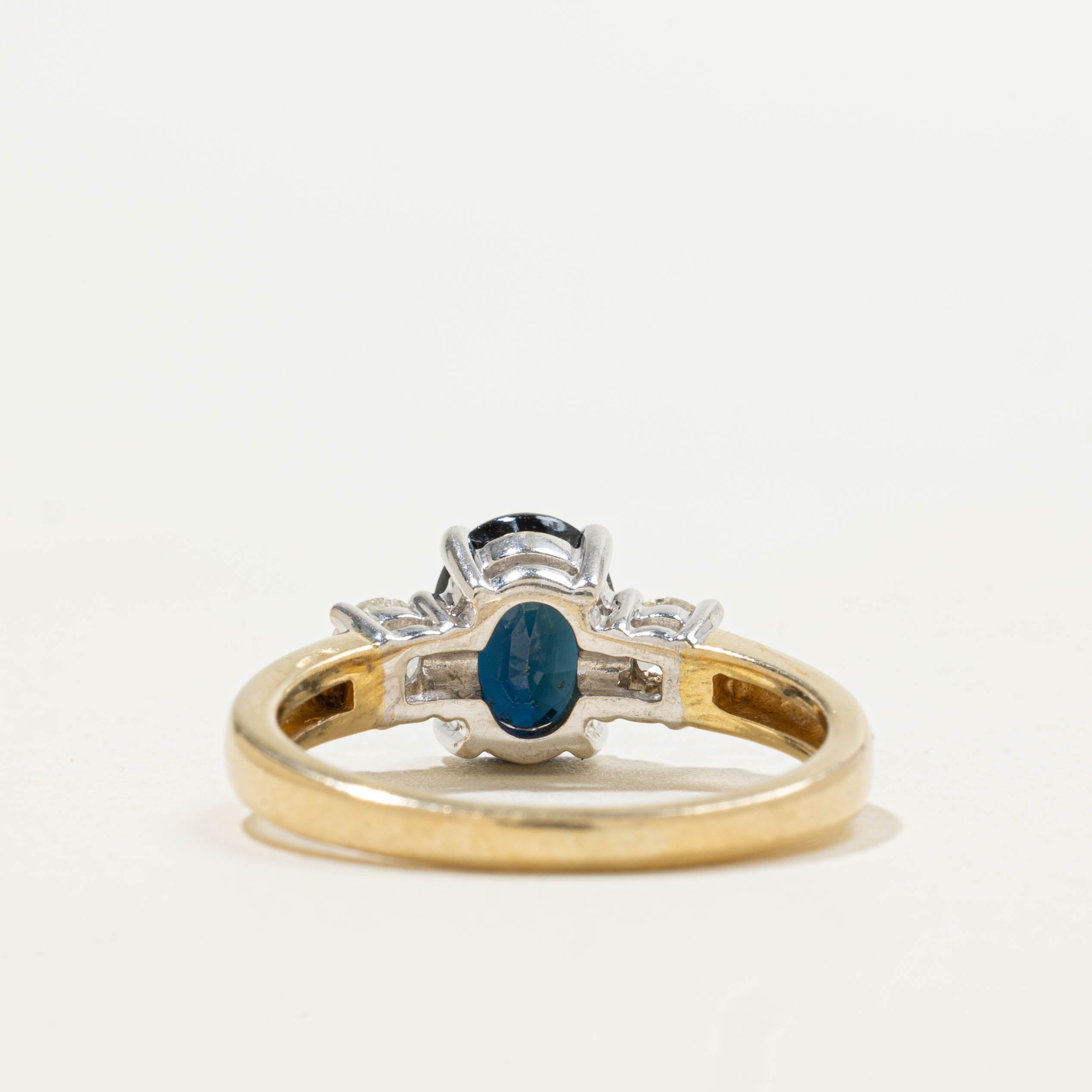 18k Sapphire & Diamond Accents Ring | 1.45ct, 0.30ctw | SZ 6.25
