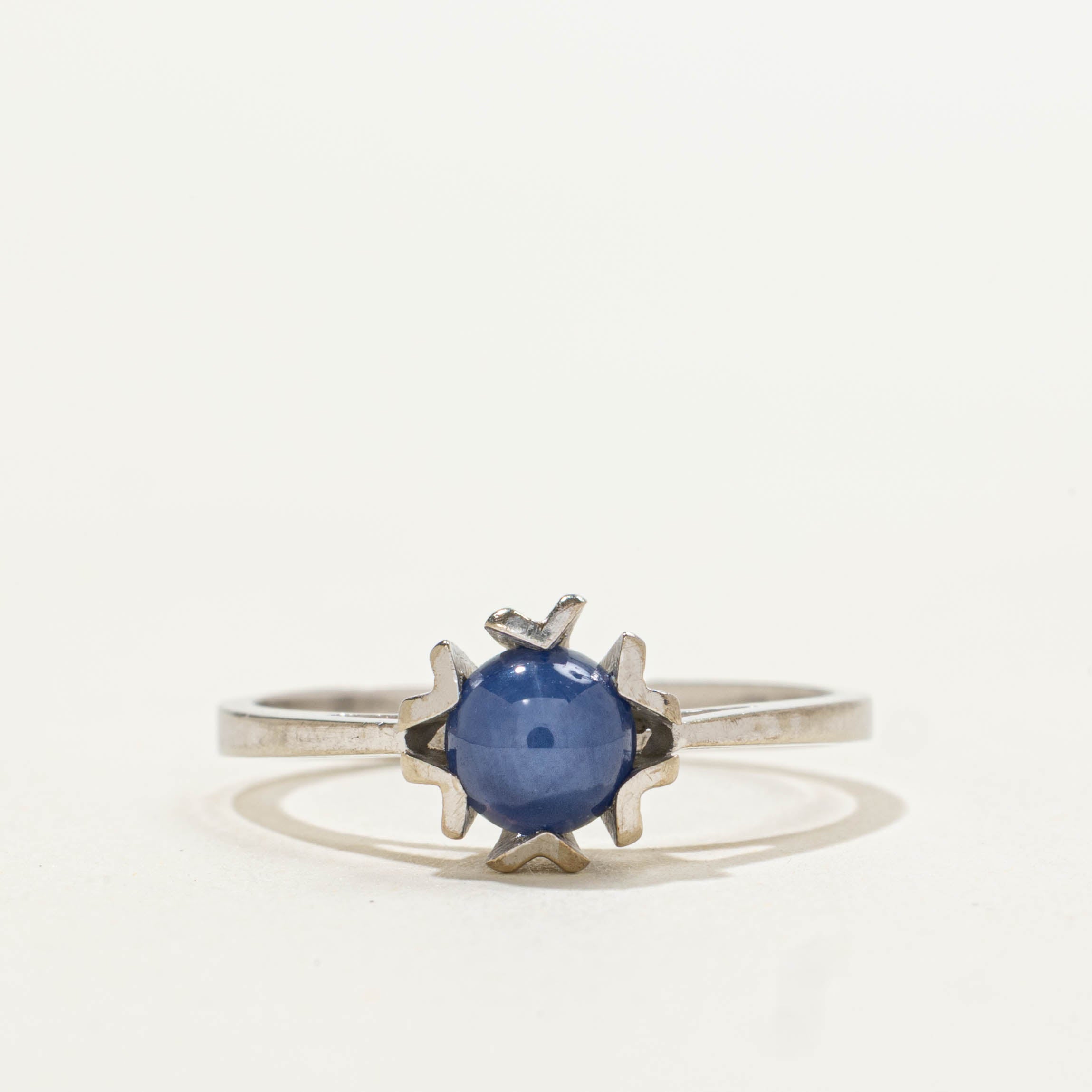 10k Synthetic Star Sapphire Ring | 1.08ct | SZ 5.5