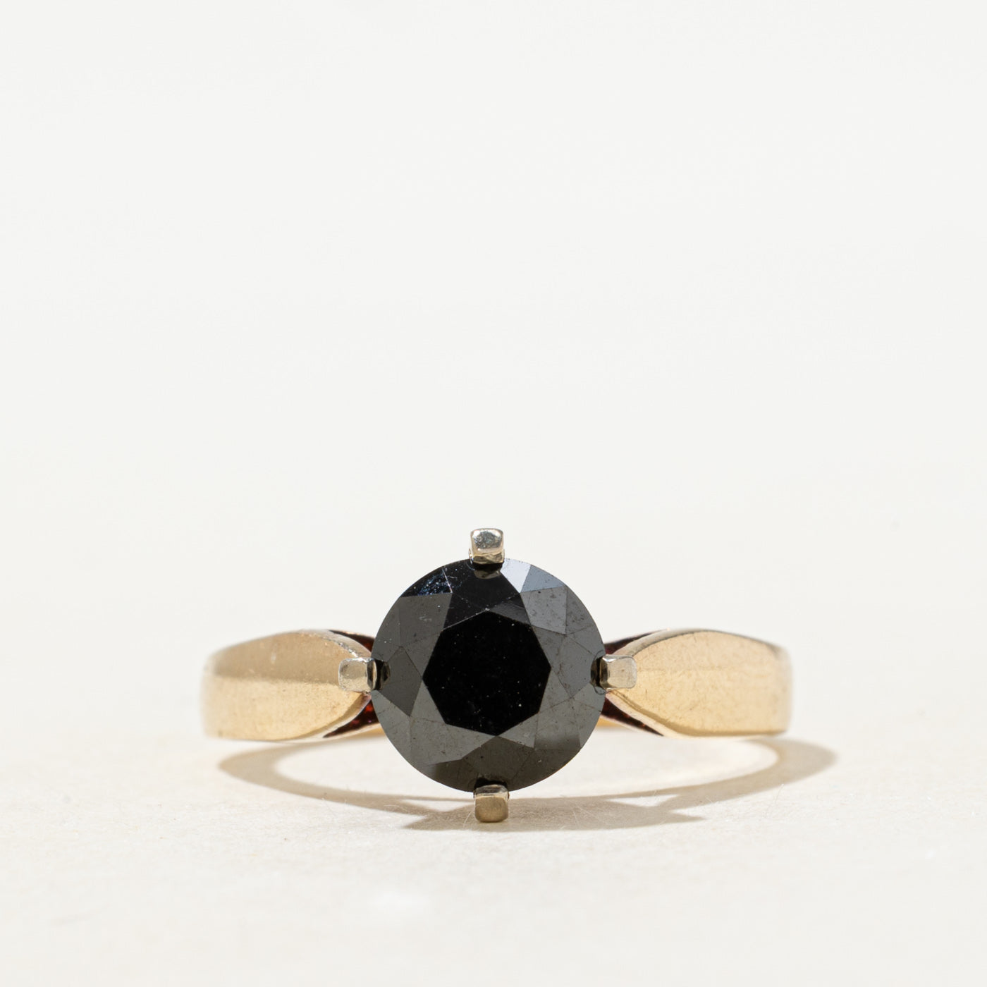 Solitaire Black Diamond Ring | 1.4ct | SZ 7.0 |