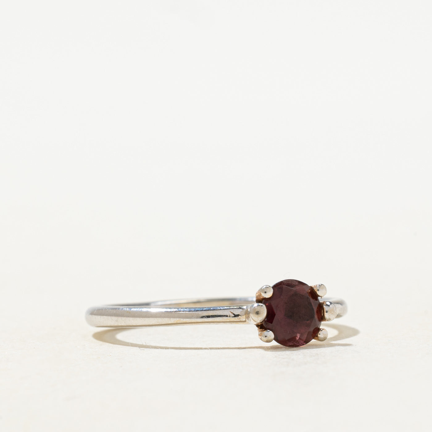 Bague Grenat Solitaire | 0,5ct | Taille 7.0 |