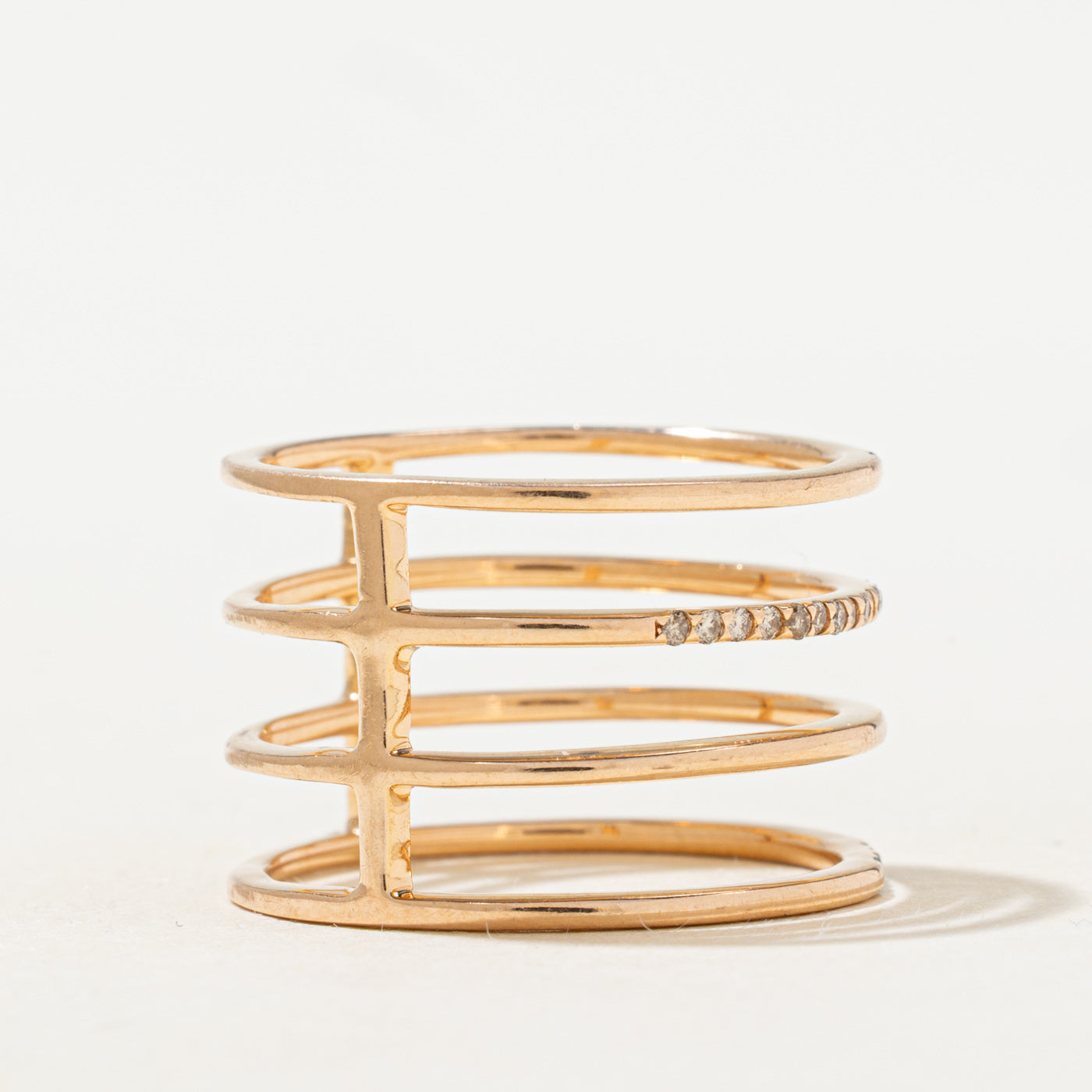 Coloured Diamond Layered Band | 0.06ctw | SZ 8.25 |