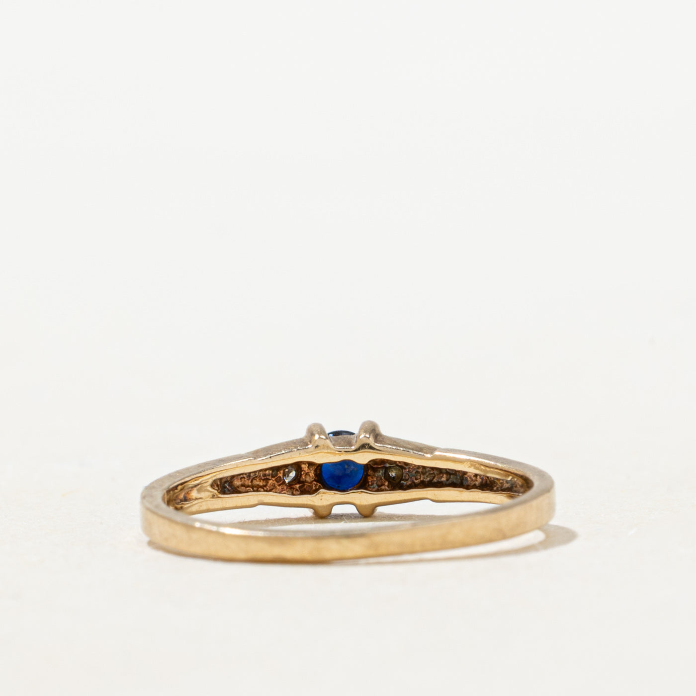 Oval Cut Sapphire & Diamond Ring | SZ 3.0 |