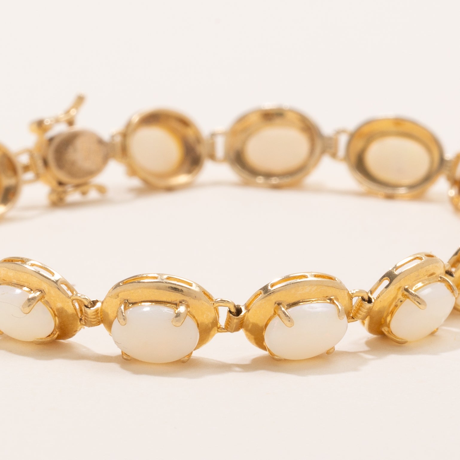 Cabochon Opal Gemstone Bracelet | 5.25ctw | 7" |