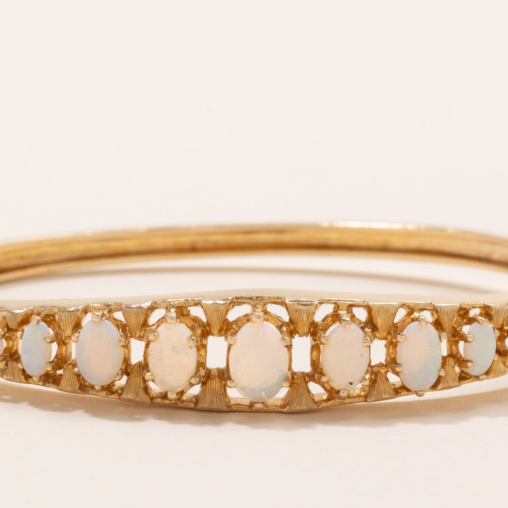 Cabochon Opal Cuff Bracelet | 2.15ctw | 7.5" |