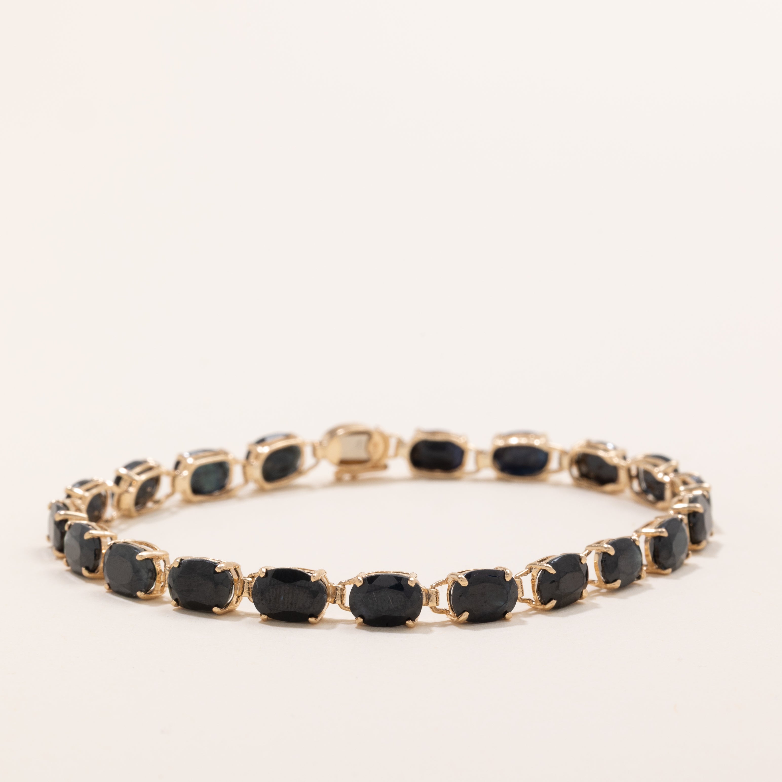 Oval Cut Sapphire Gemstone Bracelet | 15.0ctw | 7.25" |