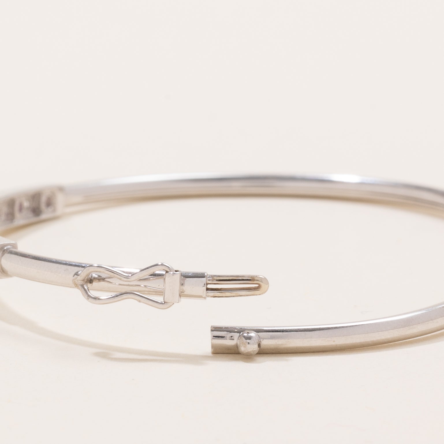 Channel Set Pink Sapphire & Diamond Cuff Bracelet | 0.5ctw, 0.04ctw | 7.5" |