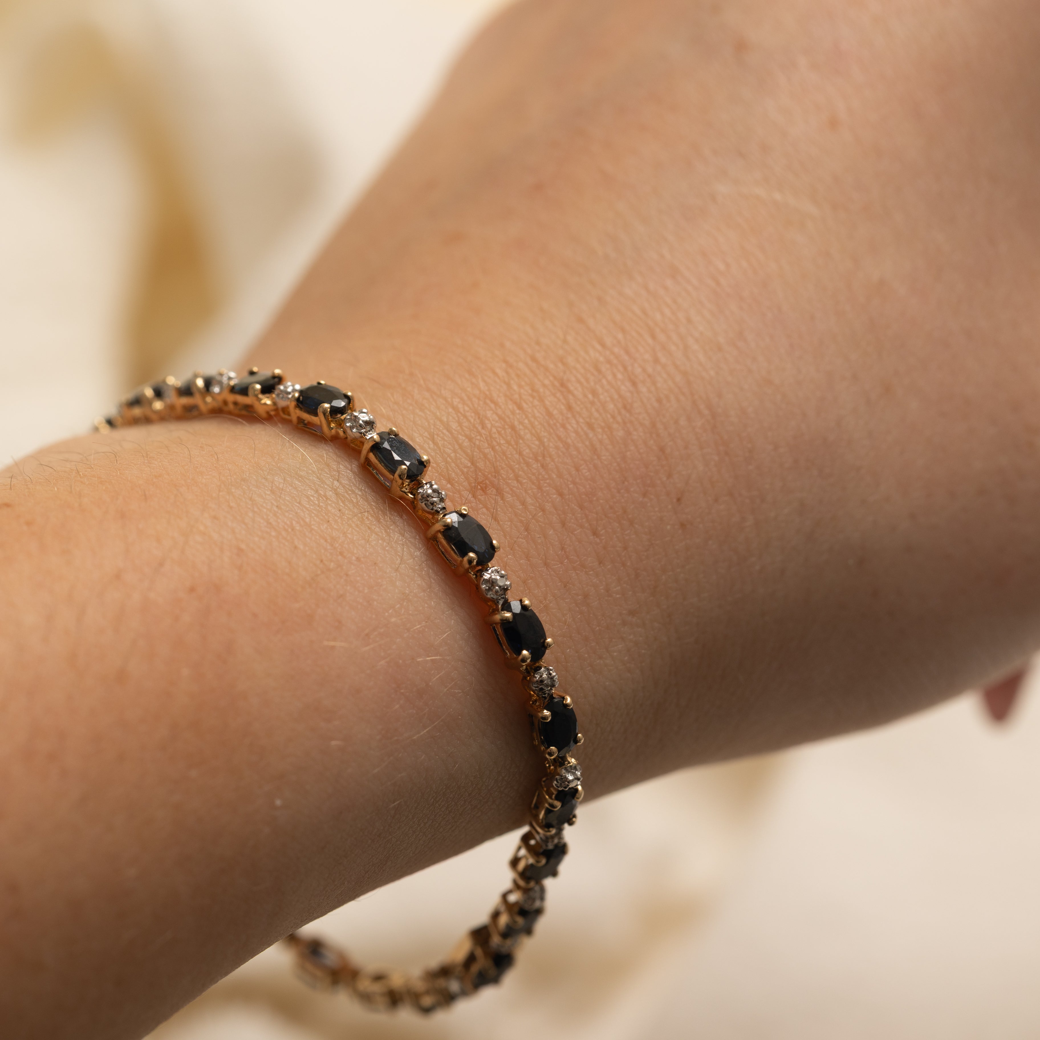 Sapphite & Diamond Gemstone Bracelet | 5.0ctw, 0.04ctw | 7" |