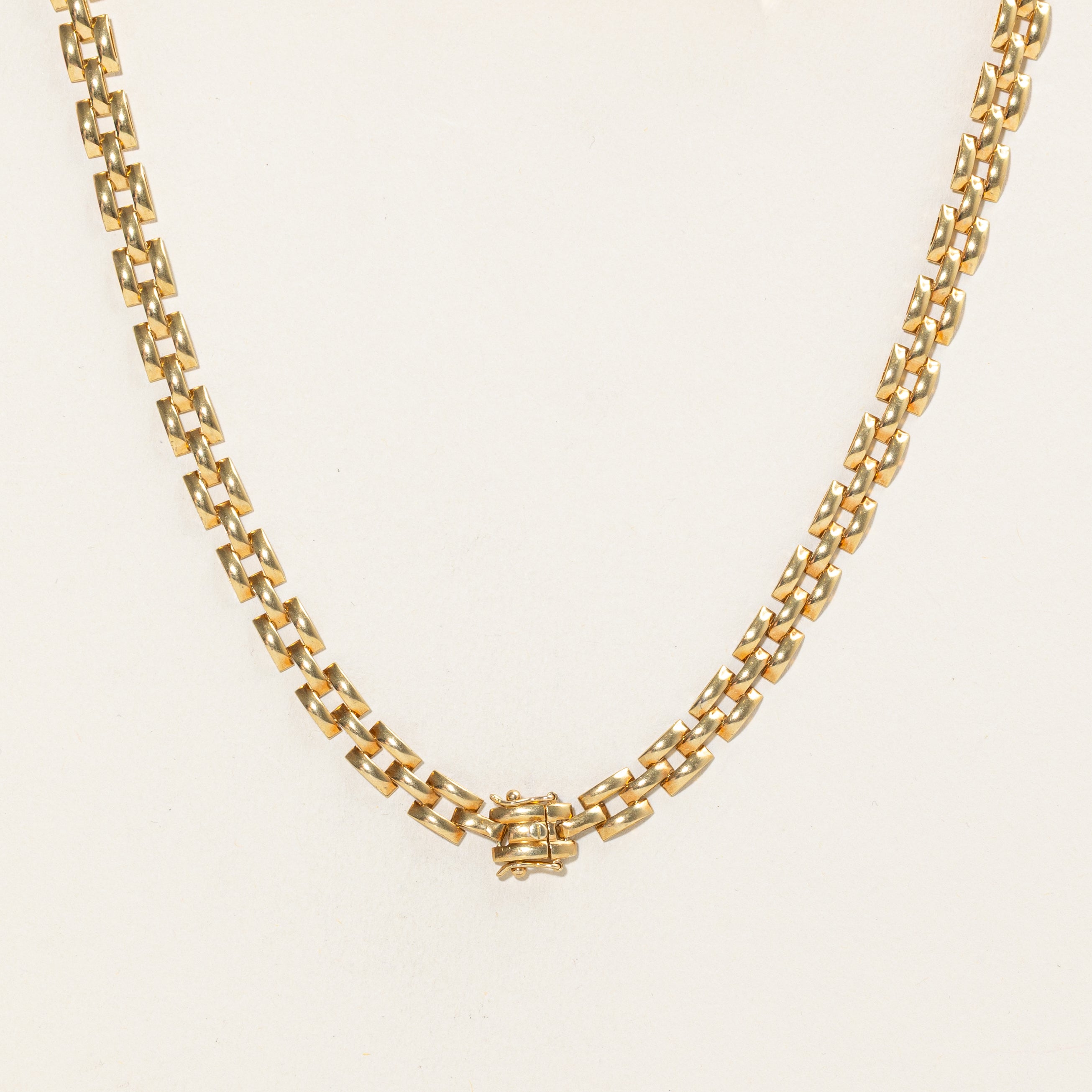 Multi Gem Panther Link Chain Necklace | 1.6ctw | 16.75" |