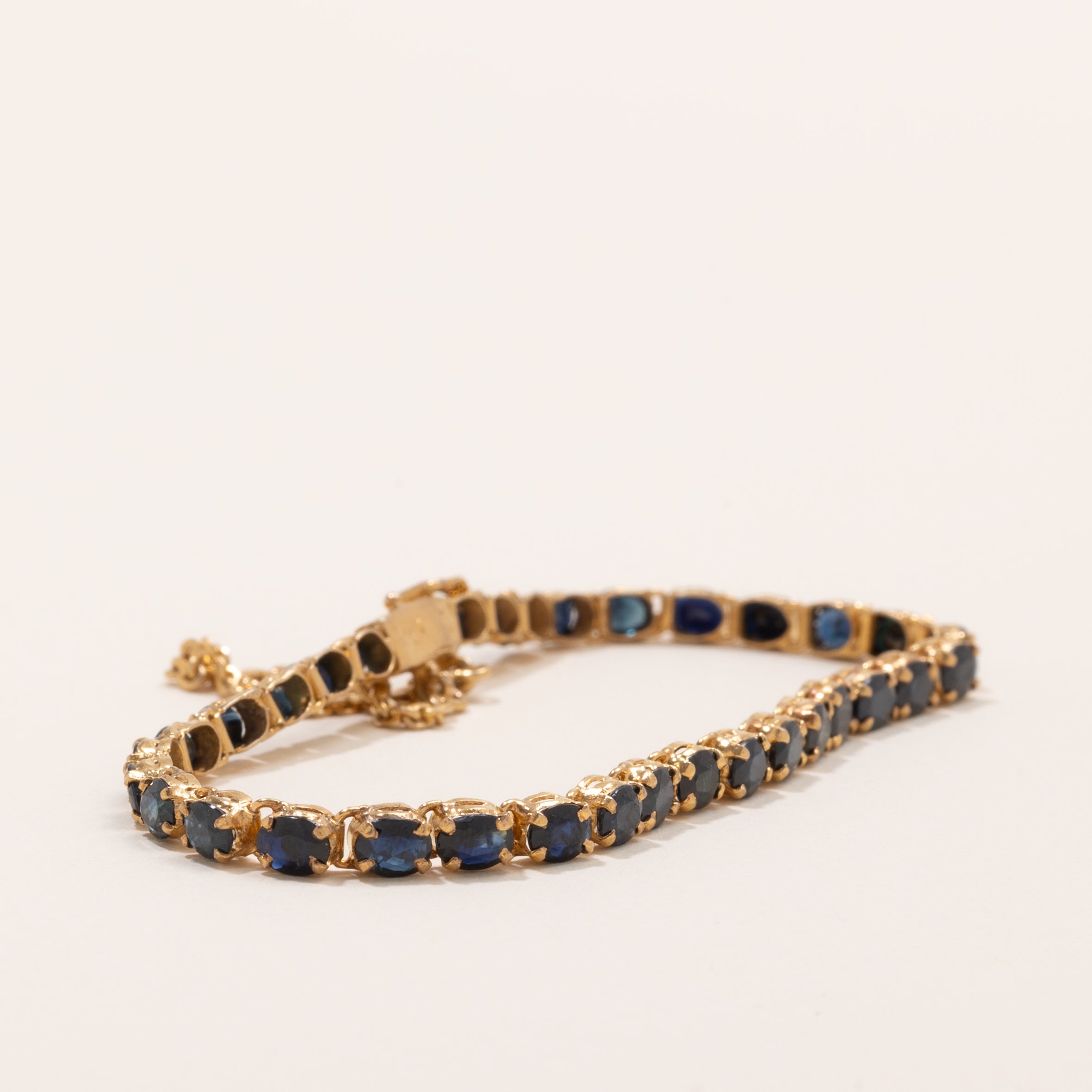 Oval Cut Sapphire Gemstone Bracelet | 5.0ctw | 7" |