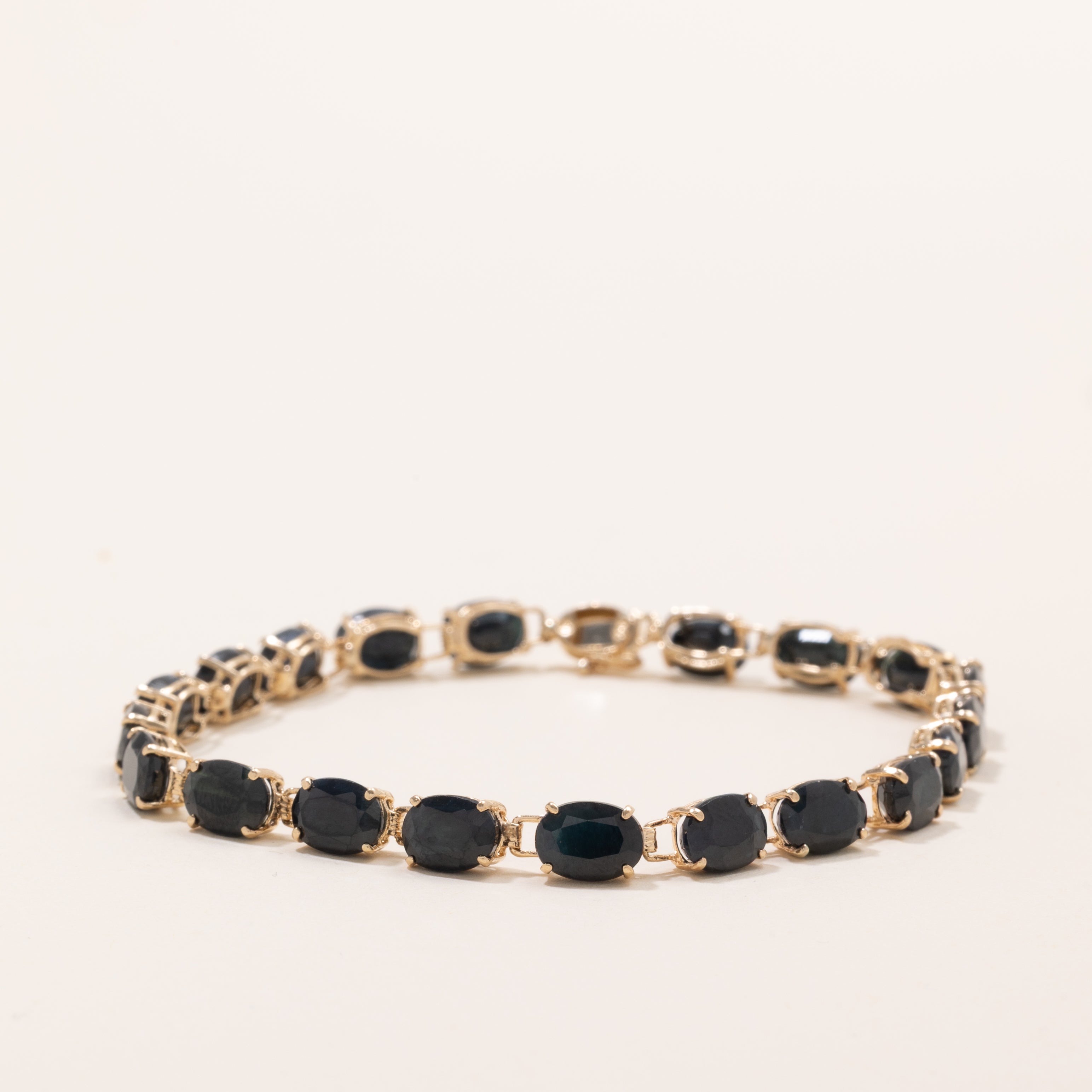 Oval Cut Sapphire Gemstone Bracelet | 20.0ctw | 7.25" |