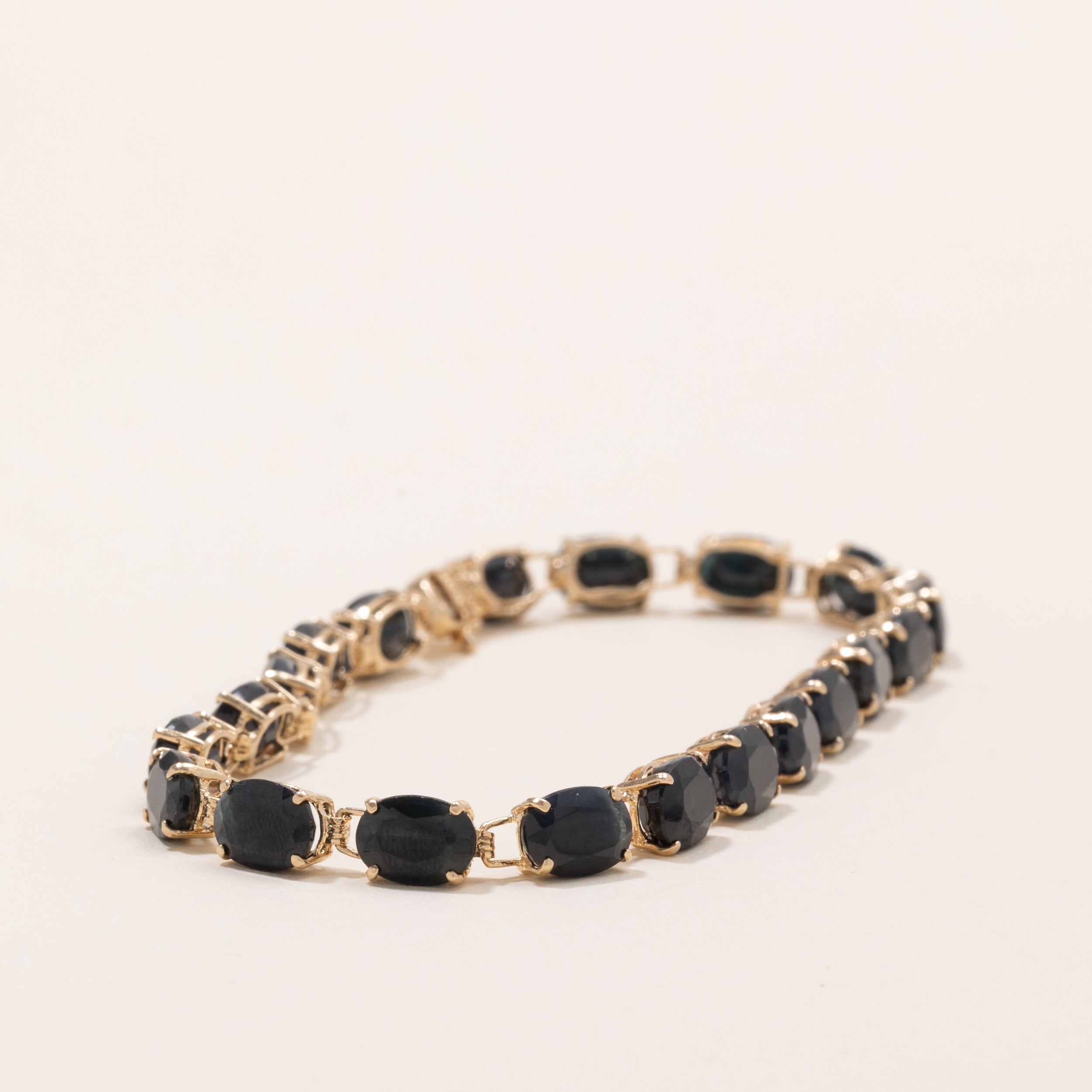 Bracelet en saphir taille ovale | 20,0 ct | 7,25" |