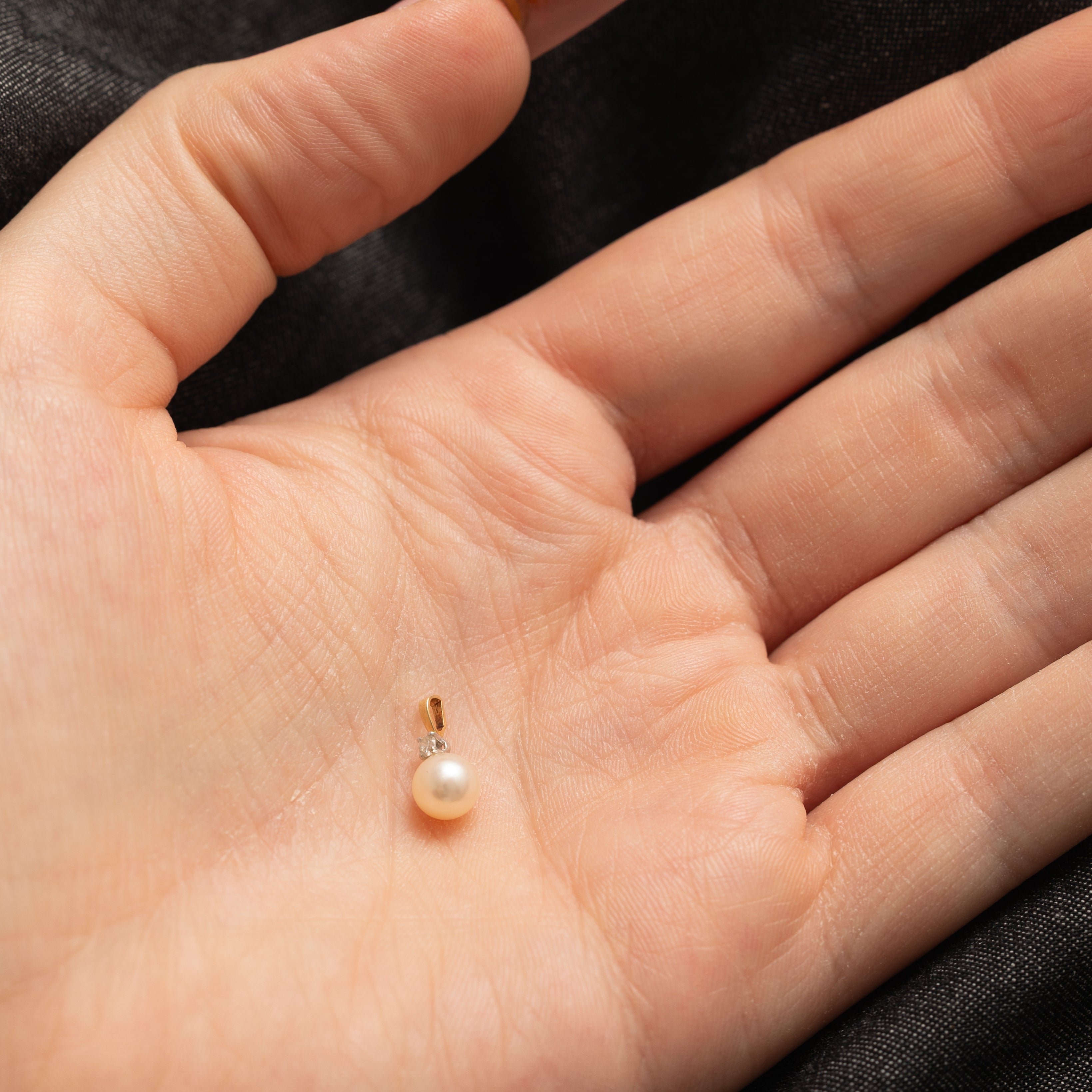 Pearl & Diamond Pendant | 0.03ct |