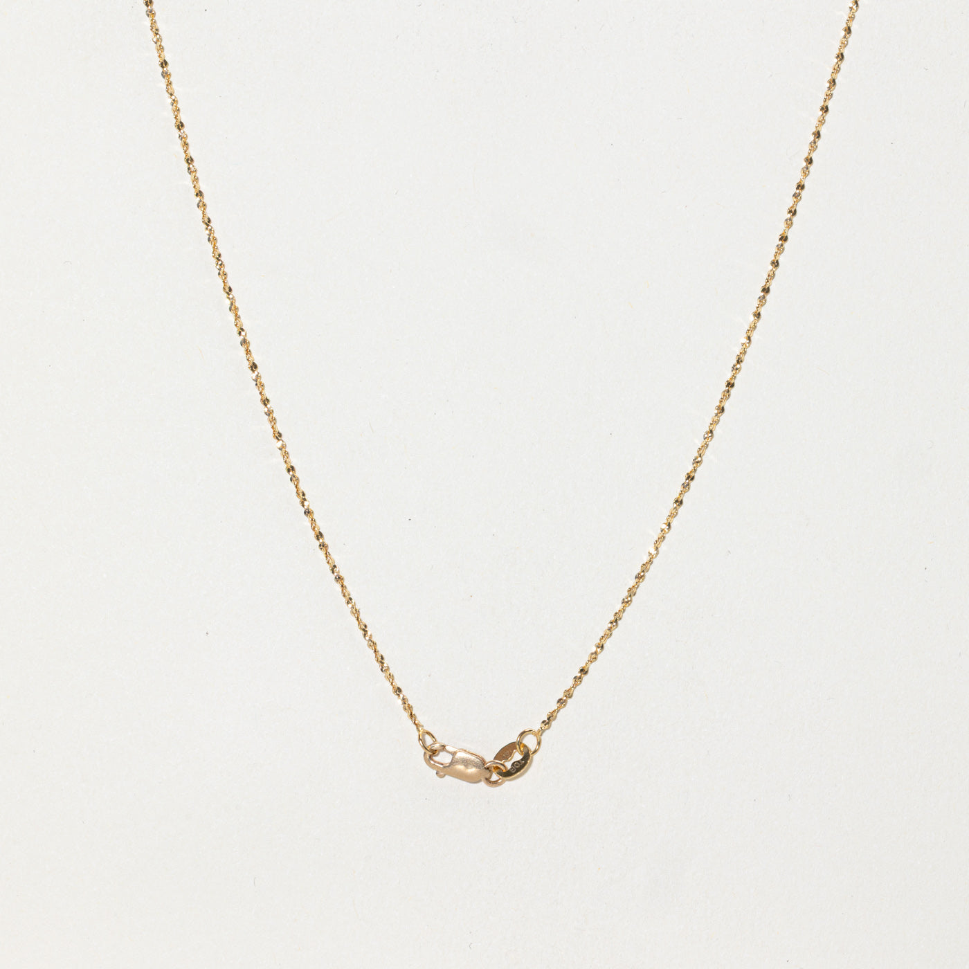 Collier pendentif pétale en saphir taille poire et diamants | 1,40 ct, 0,06 ct au total | 45,7 cm