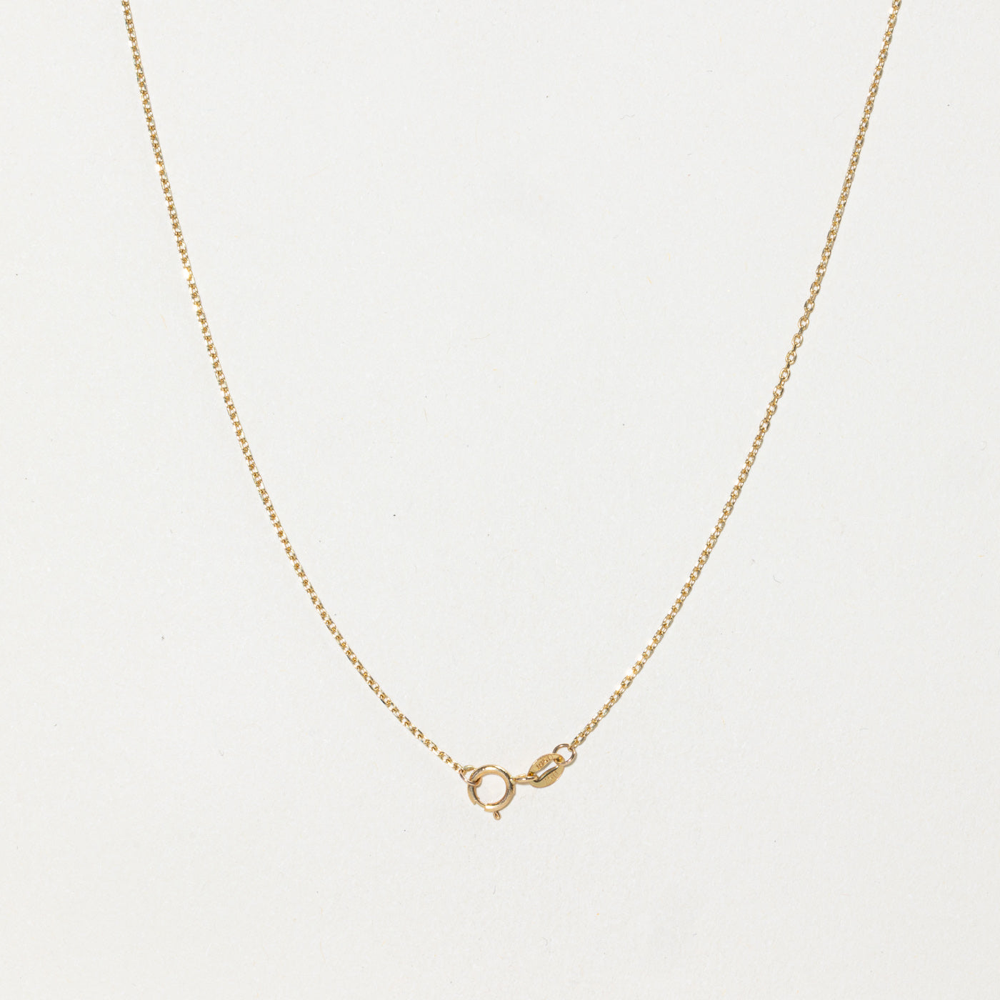 18k Solitaire Button Pearl Pendant Necklace | 18"