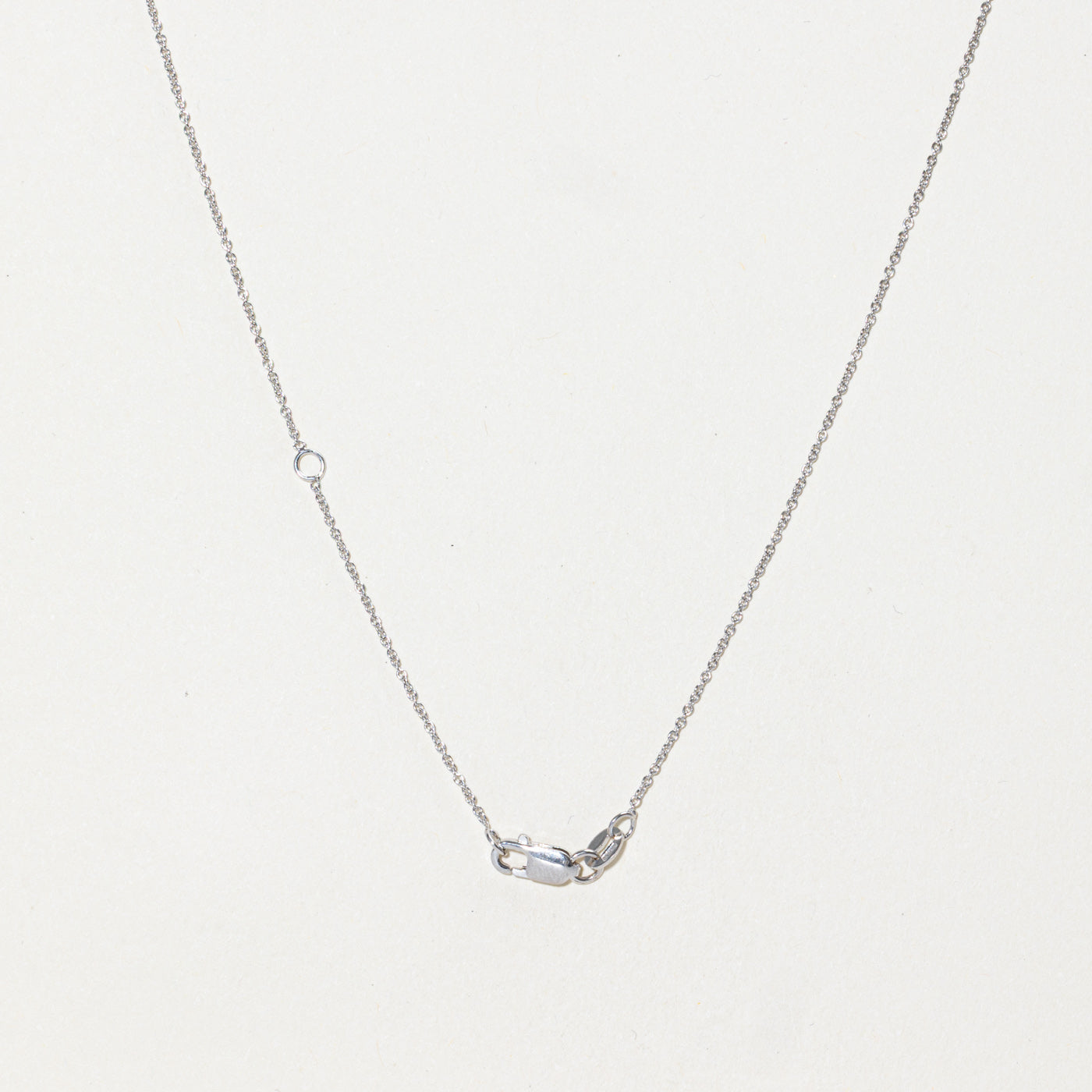 18k Hidden Synthetic Ruby Circle Pendant Necklace | 0.02ct | 18"